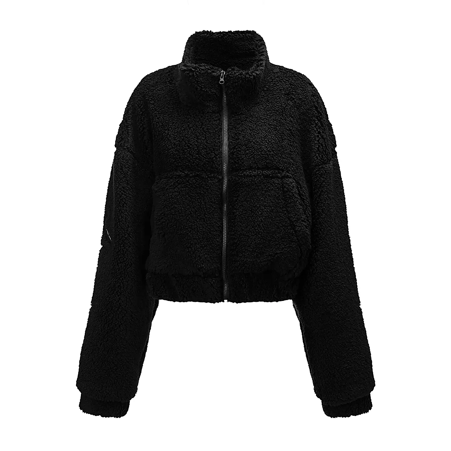 OLAVOGA TEDI Damen-Teddy-Sweatshirt - Schwarz