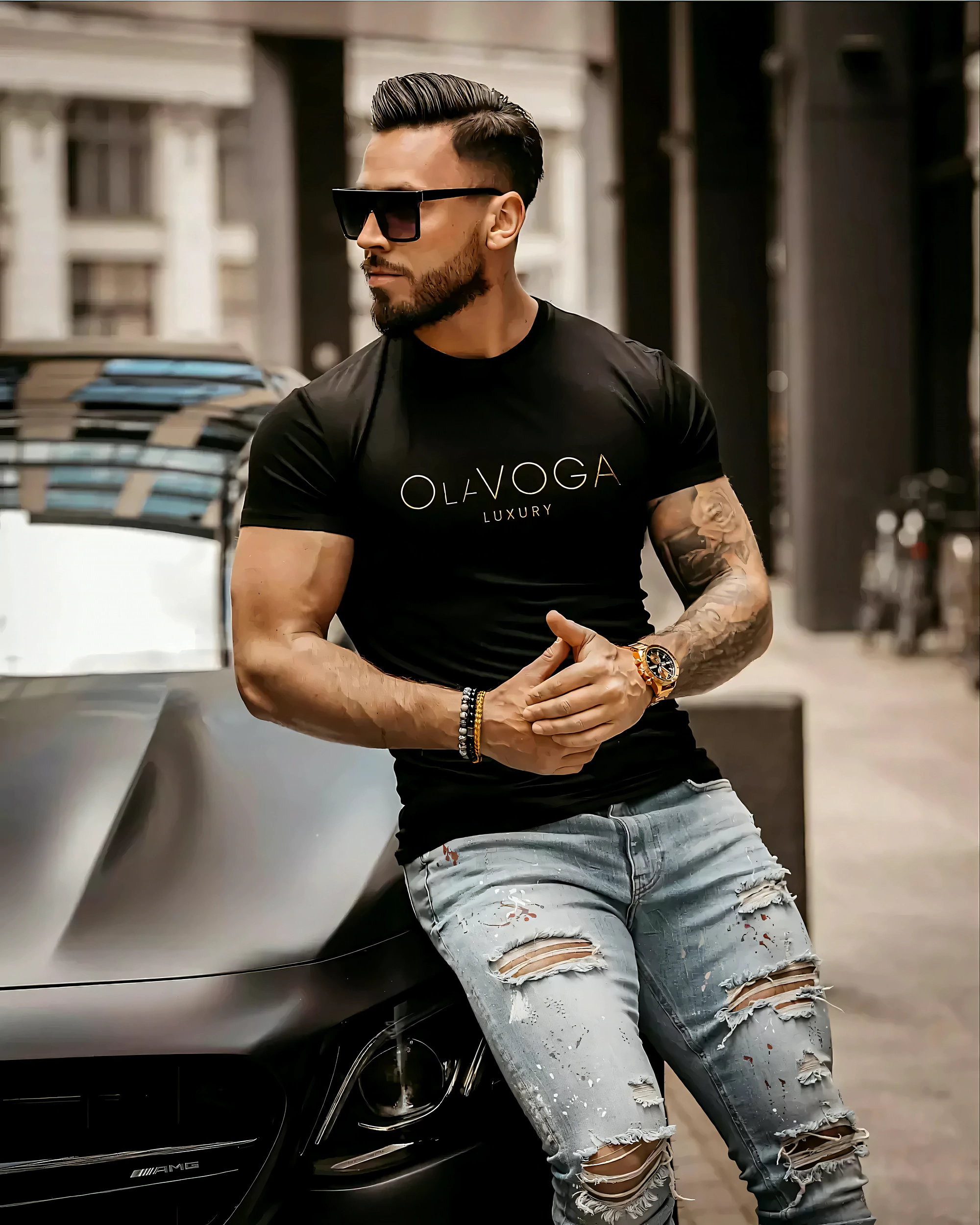 T shirt M ski Dopasowany OLAVOGA Men HUGO Czarny XL Oficjalny T shirt M ski Dopasowany OLAVOGA Men HUGO Czarny XL Oficjalny