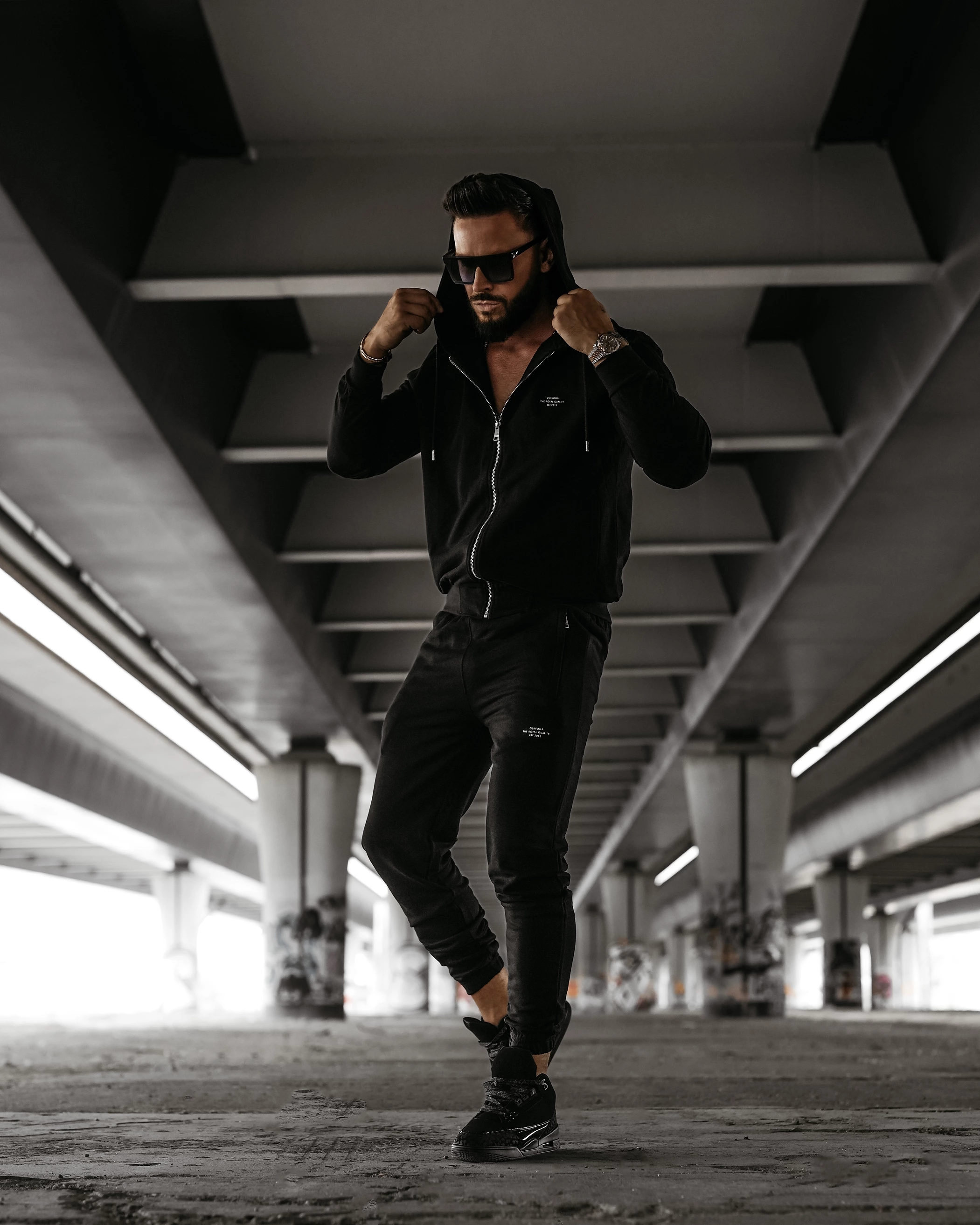 Pánské kalhoty OLAVOGA Men LEOTO PANTS – černé