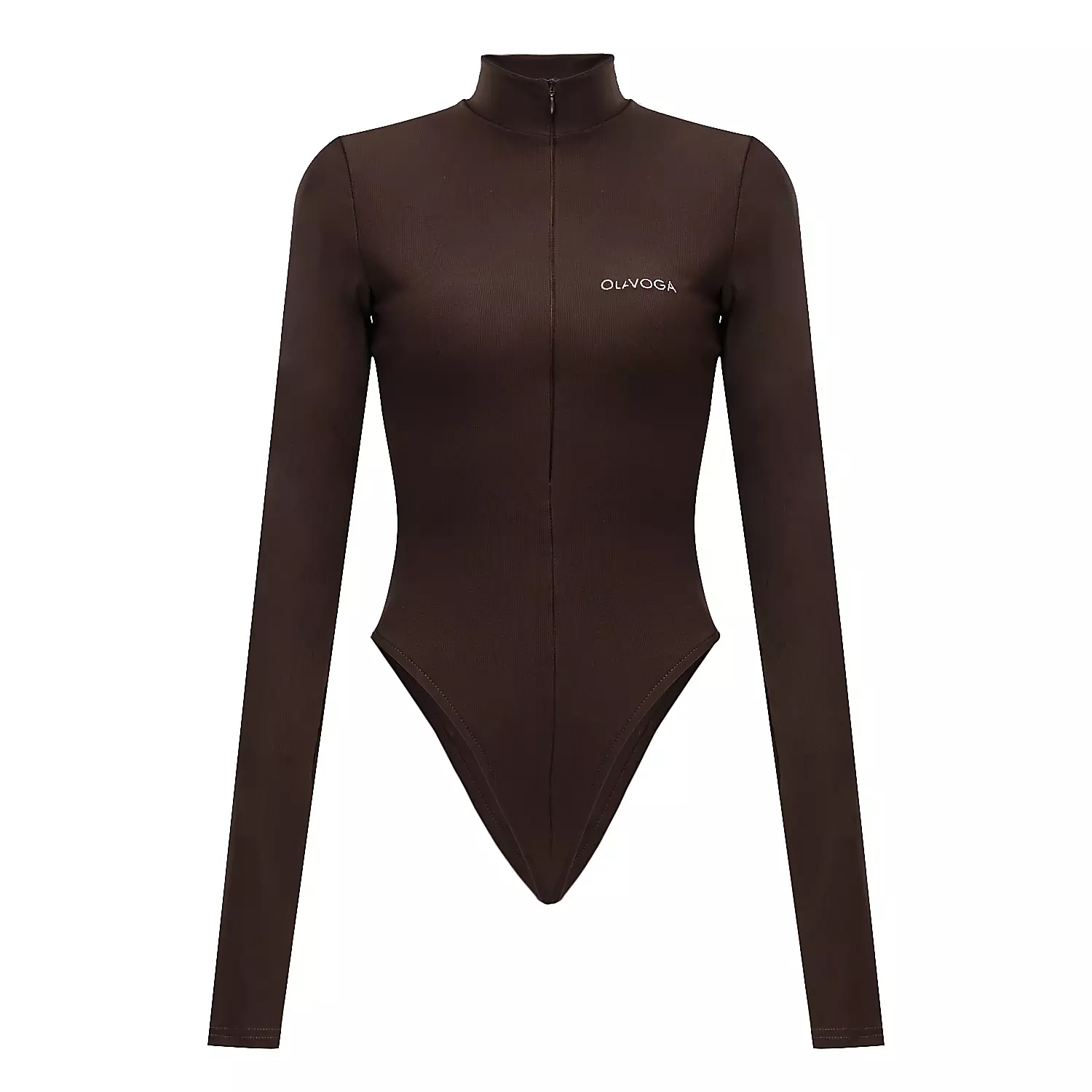 Damen Body mit Stehkragen OLAVOGA ESSENTIAL - Braun