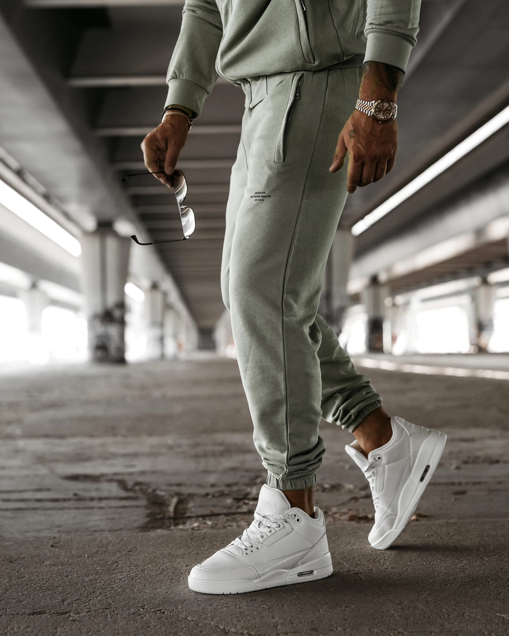 Pánské kalhoty OLAVOGA Men LEOTO PANTS – olivová