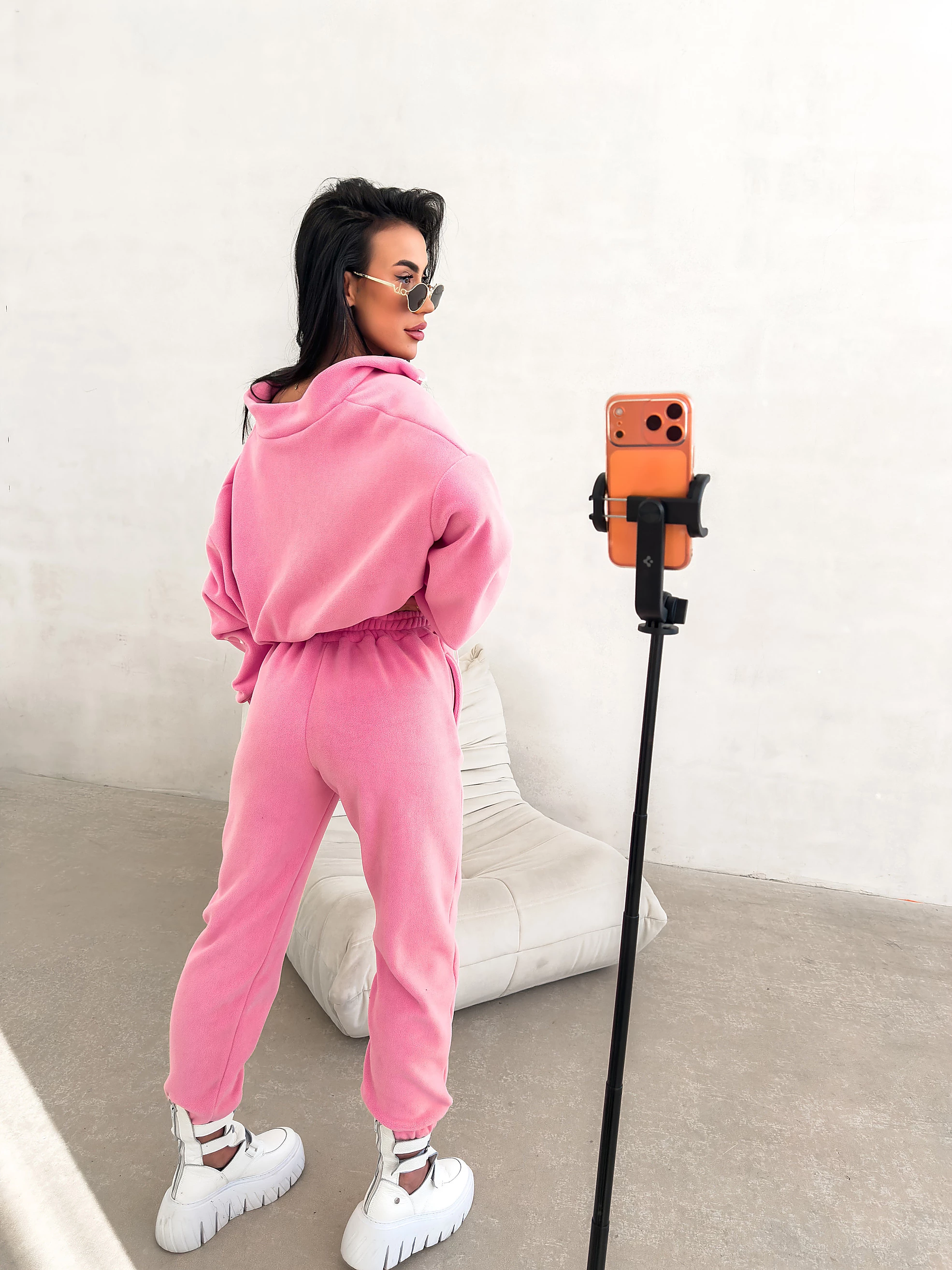 OLAVOGA COZIER Damen-Fleece-Set - Süßes Rosa