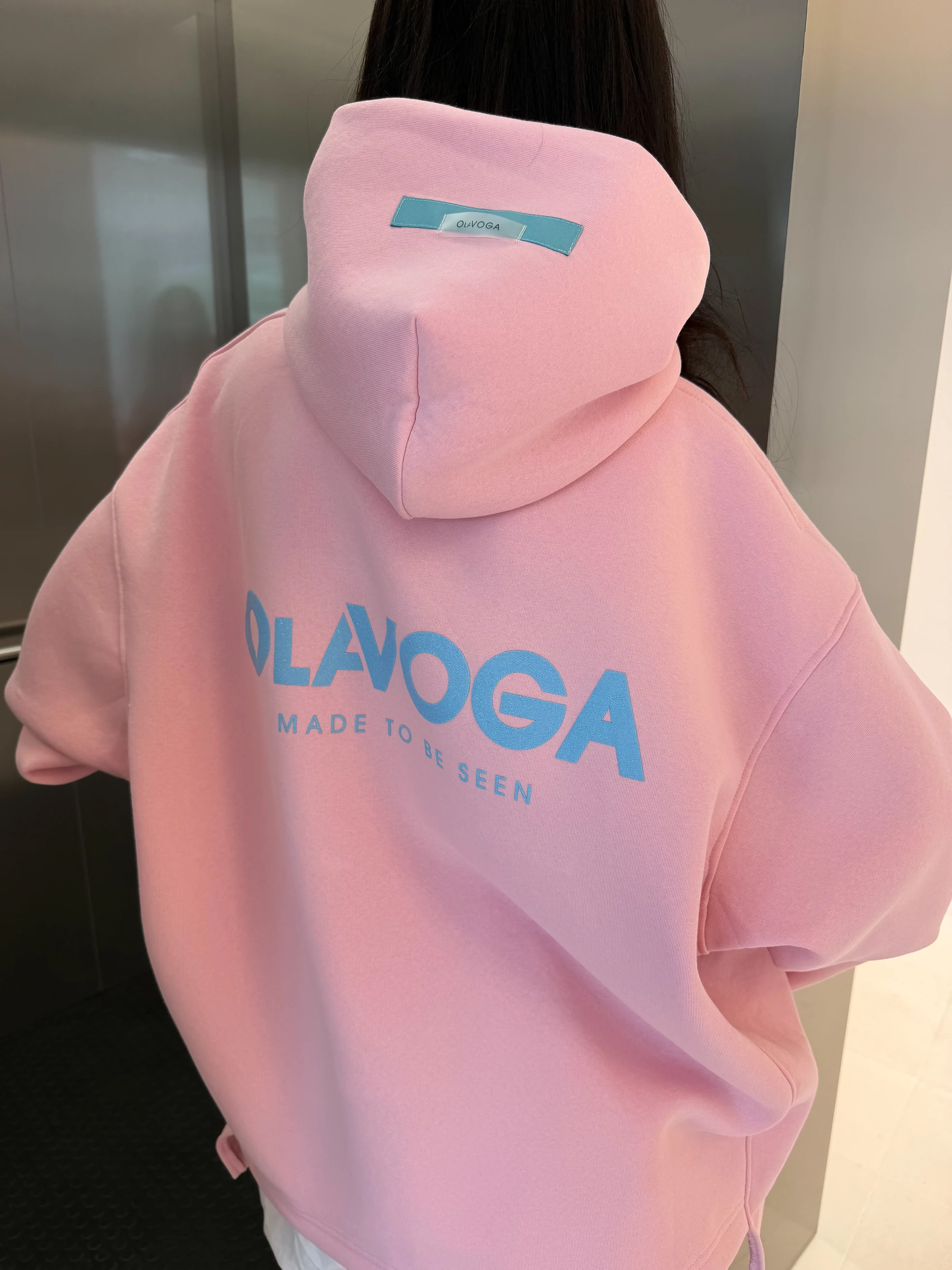 Bluza oversize OLAVOGA AVIRA - Powder Pink