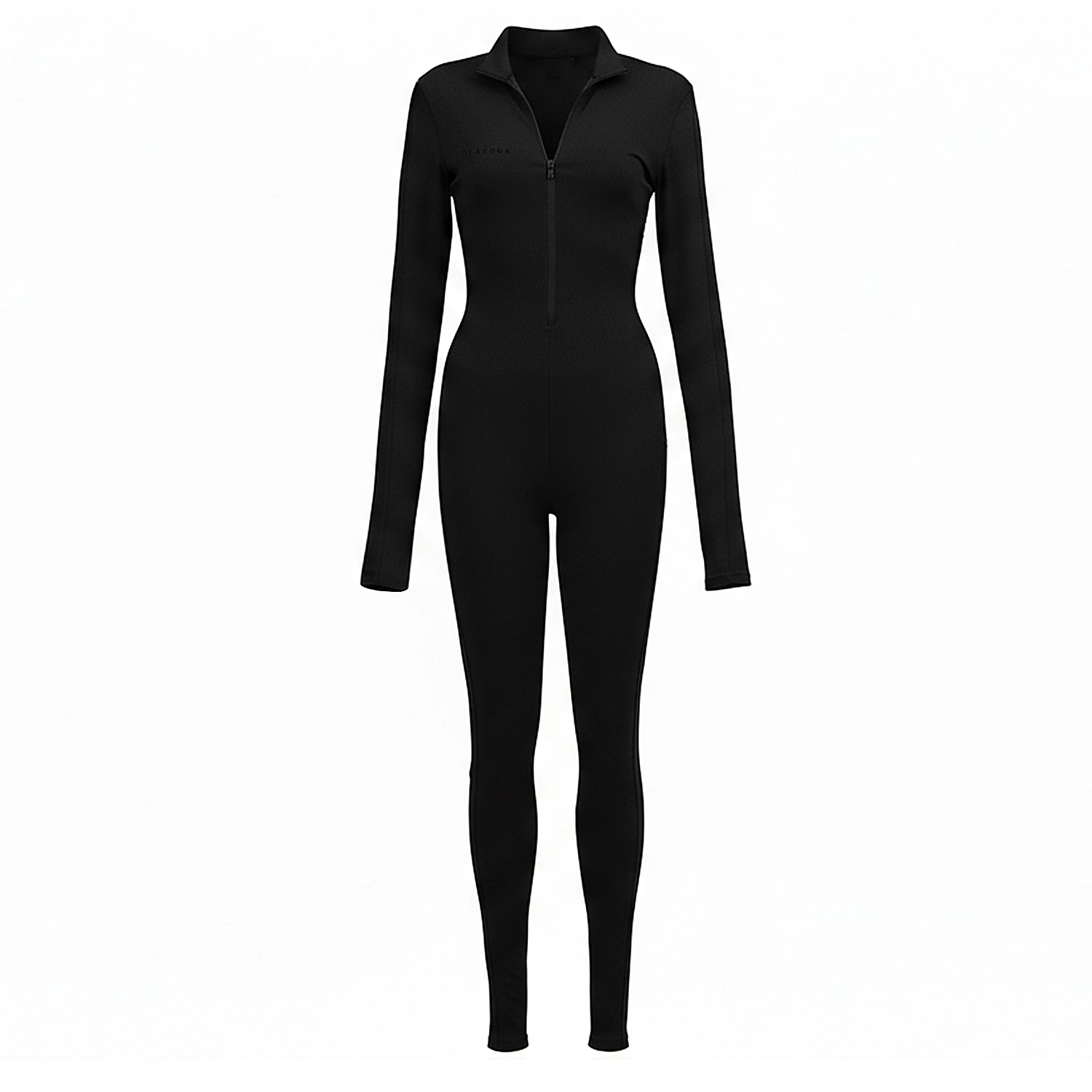 OLAVOGA NATIA Damen-Overall mit Leopardenmuster - Schwarz