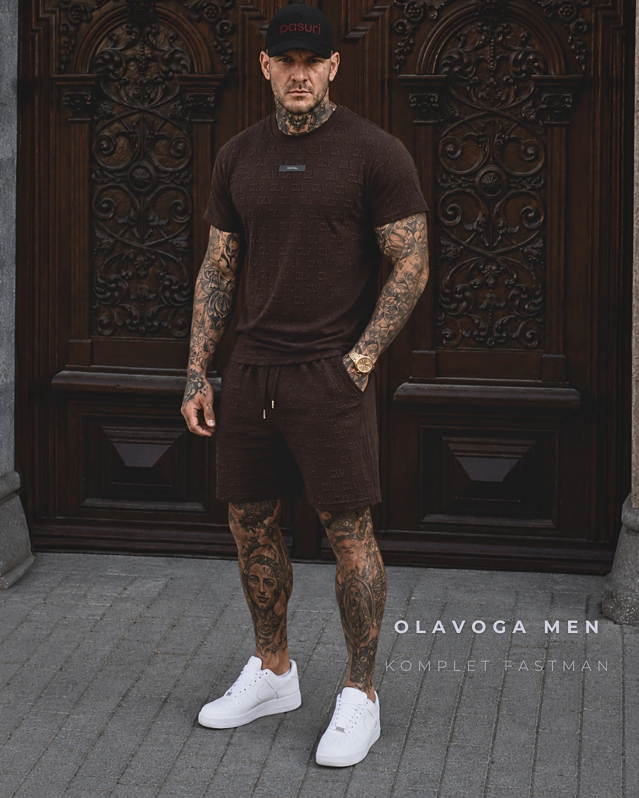 OLAVOGA Men's set FASTMAN - Brown