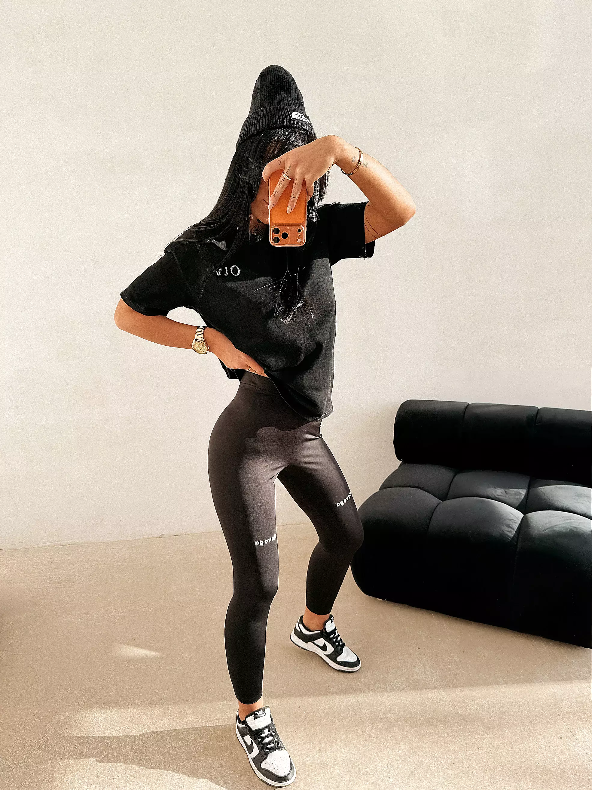 OLAVOGA TACTILE high-waisted leggings - Black
