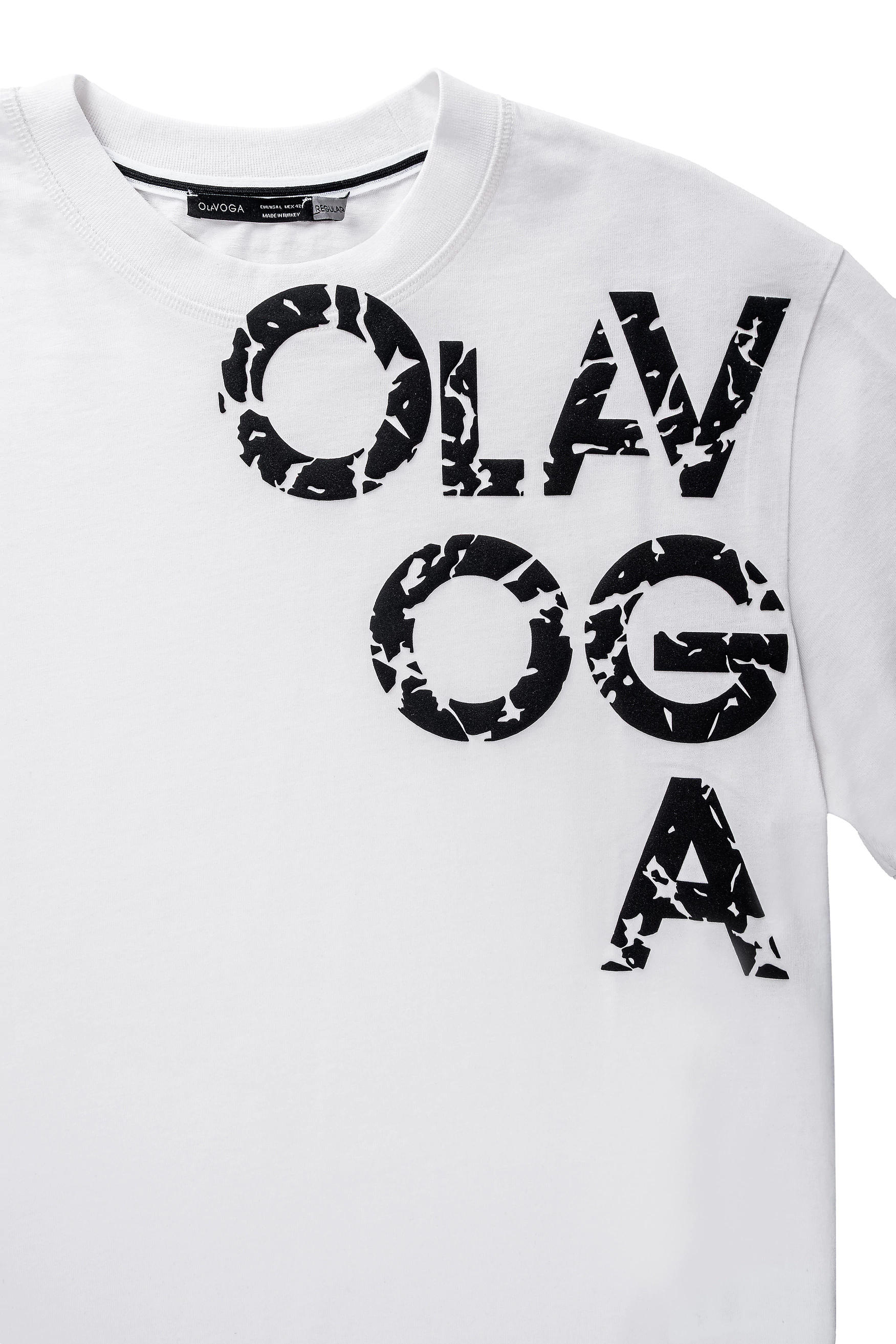 T-shirt męski OLAVOGA Men MALOR - Écru