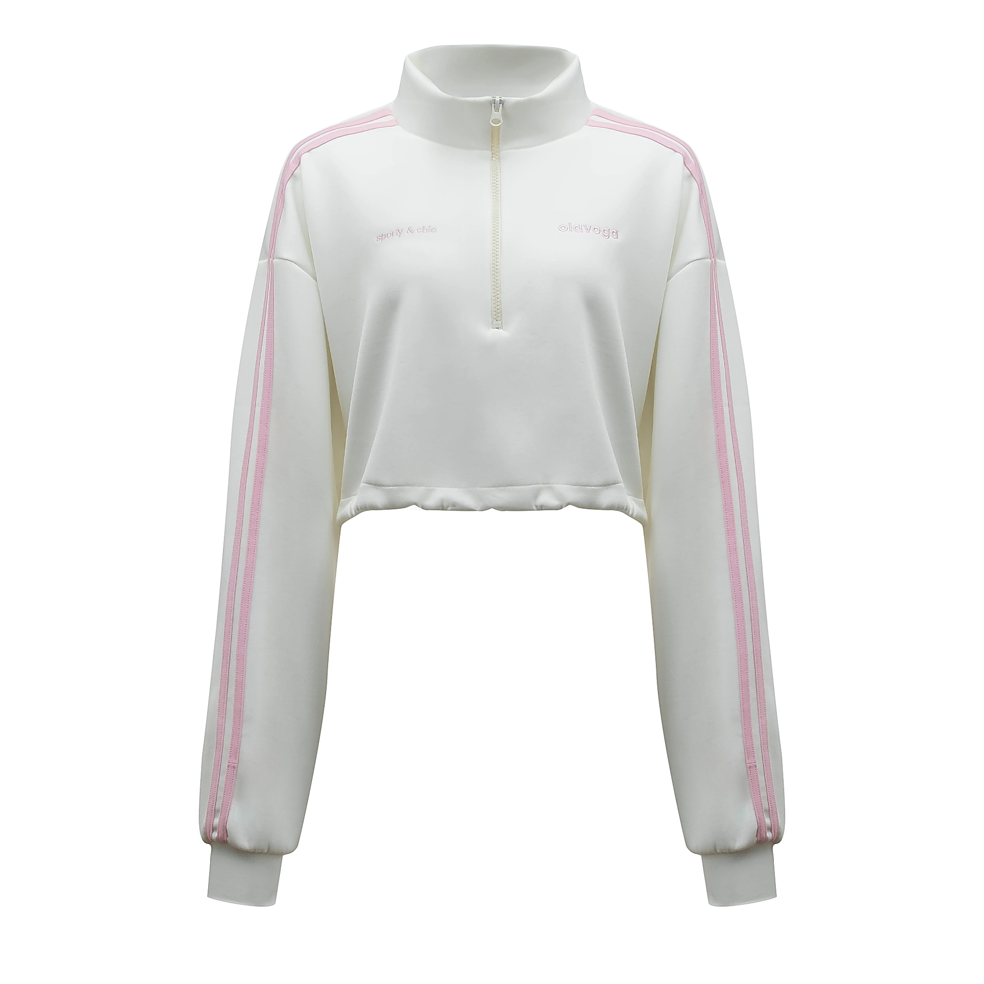 OLAVOGA FINE FORM zip collar set - Écru