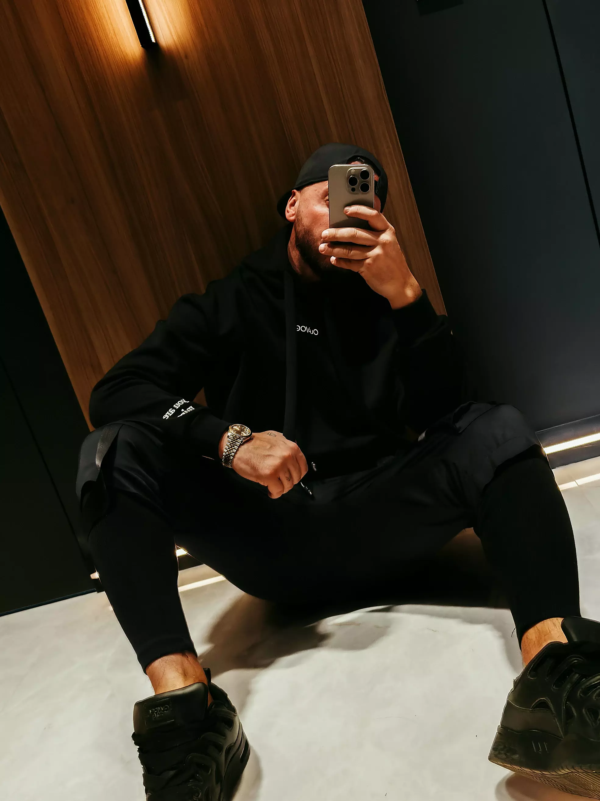 Bluza męska Matchy Matchy OLAVOGA Men ADORE - Czarny