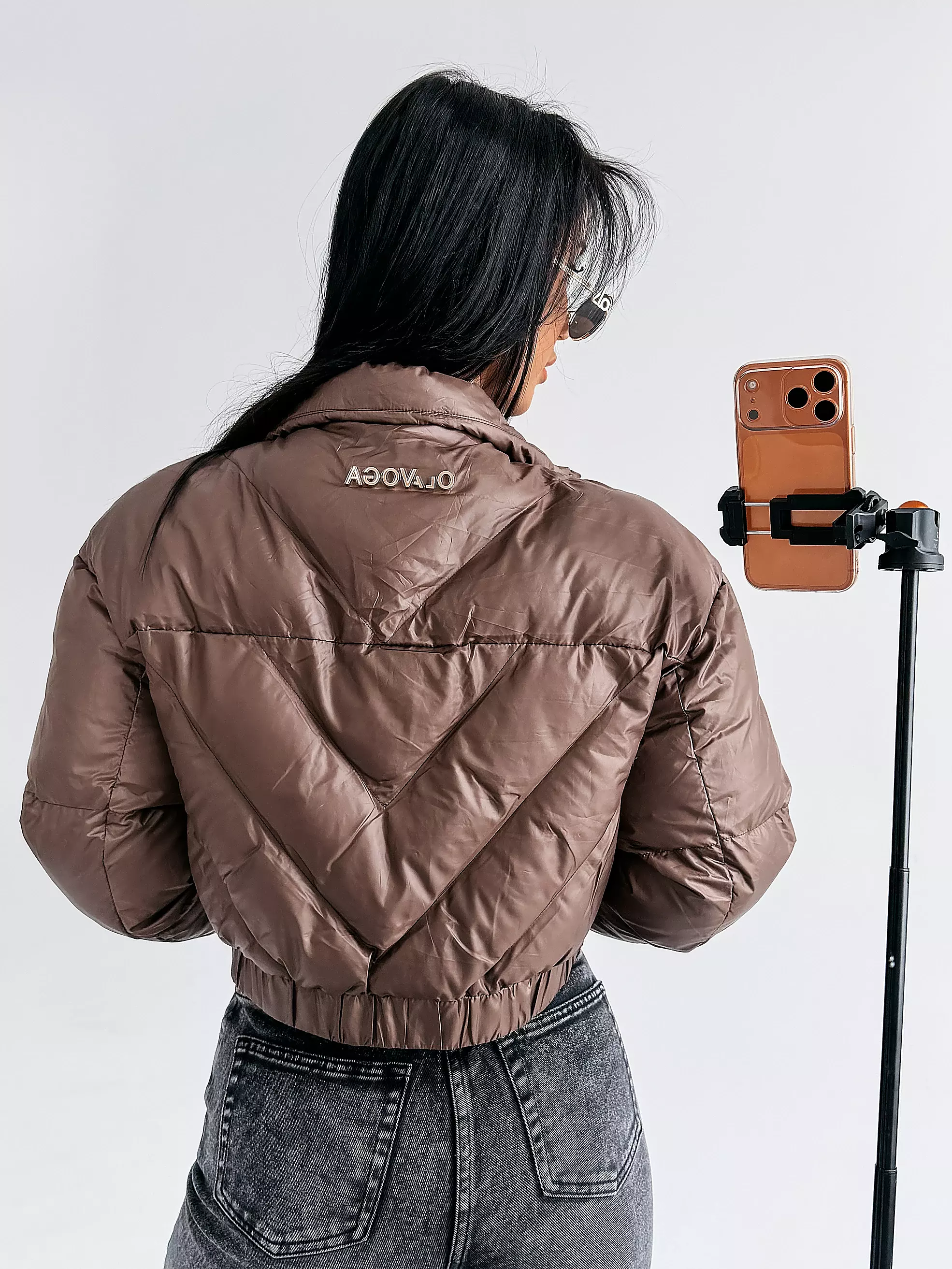 OLAVOGA TAAZU women's quilted jacket - Brown