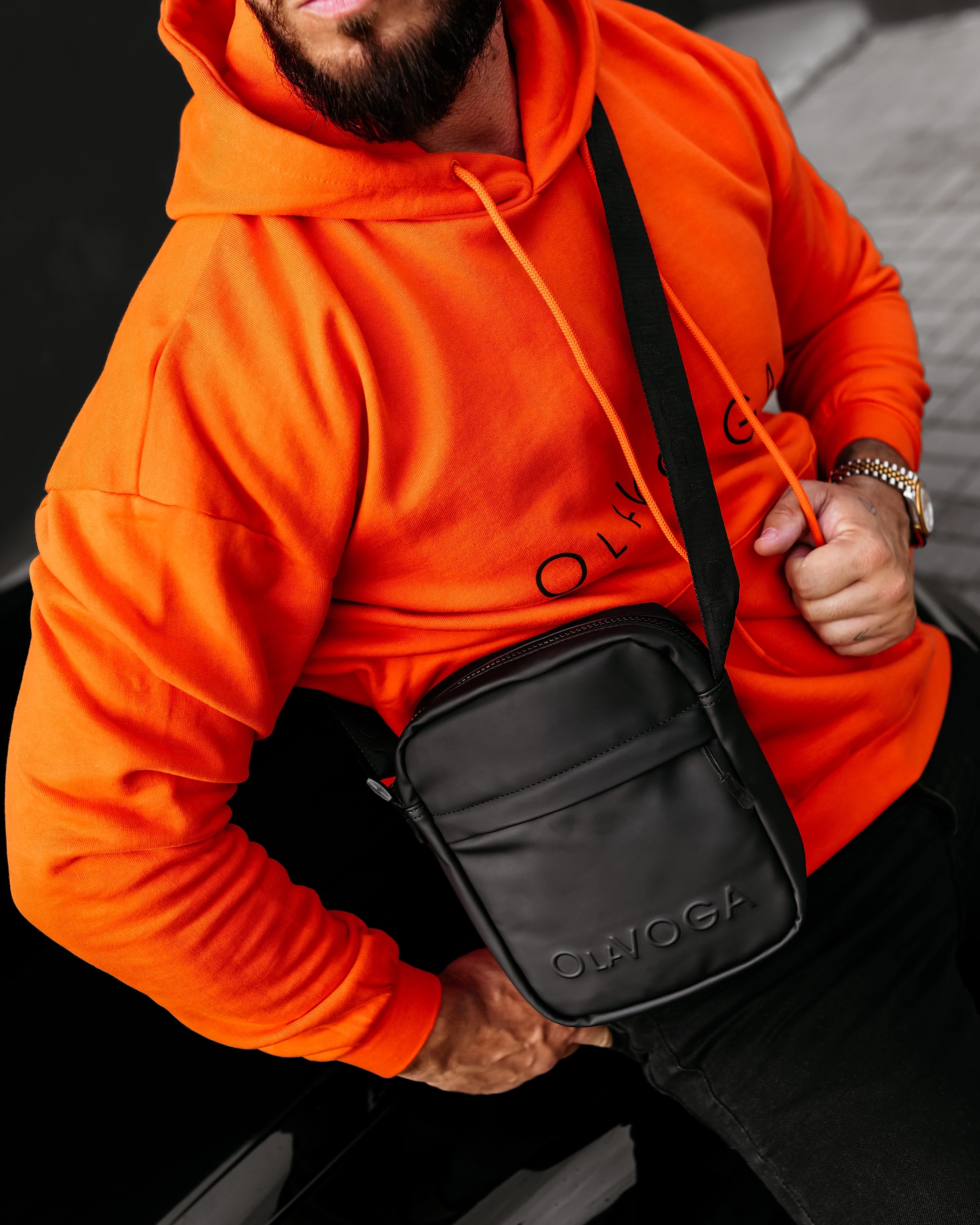 OLAVOGA Men ESSENTI Herrentasche – Schwarz