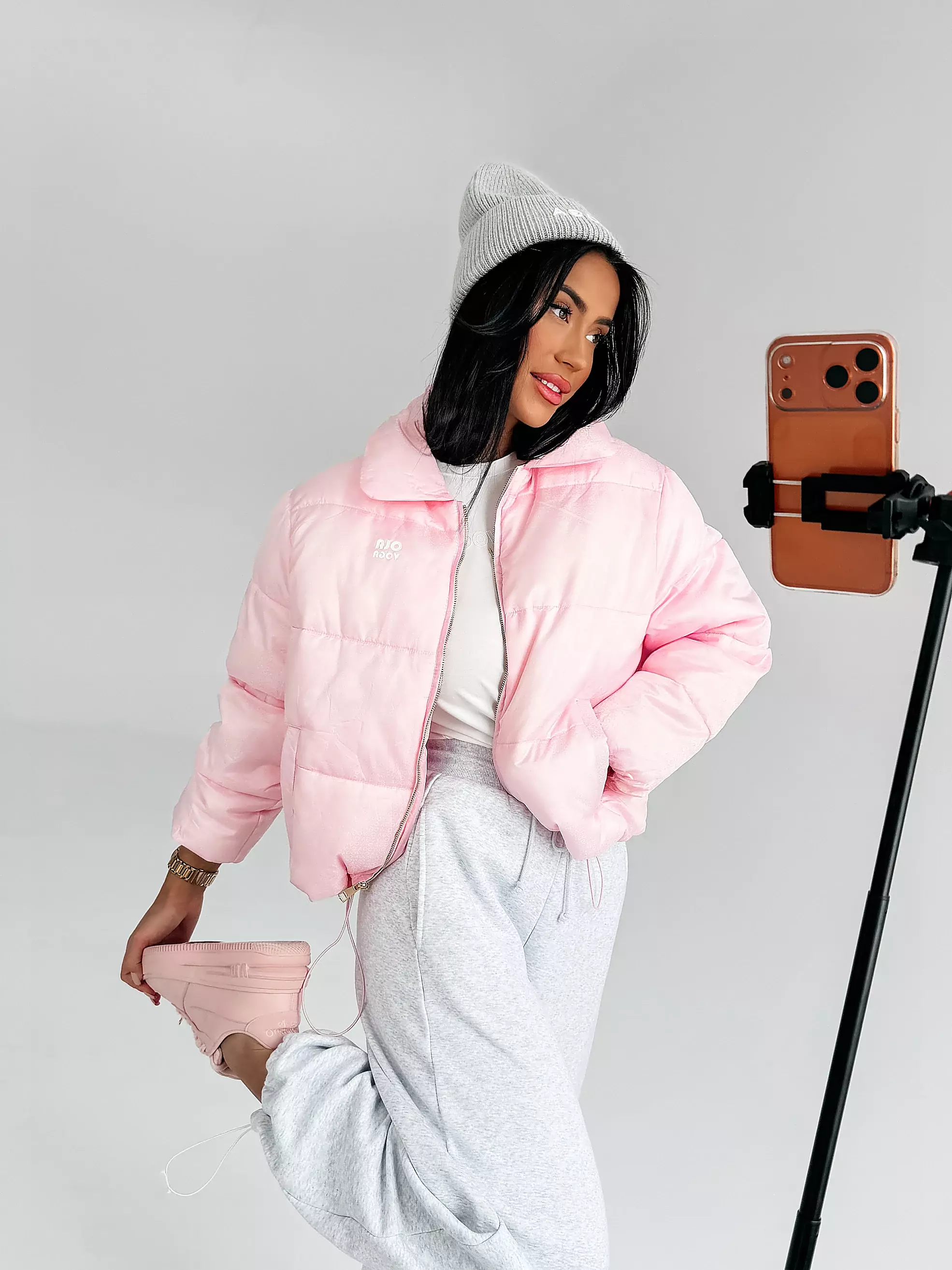OLAVOGA YUE Steppjacke für Frauen - Rosa