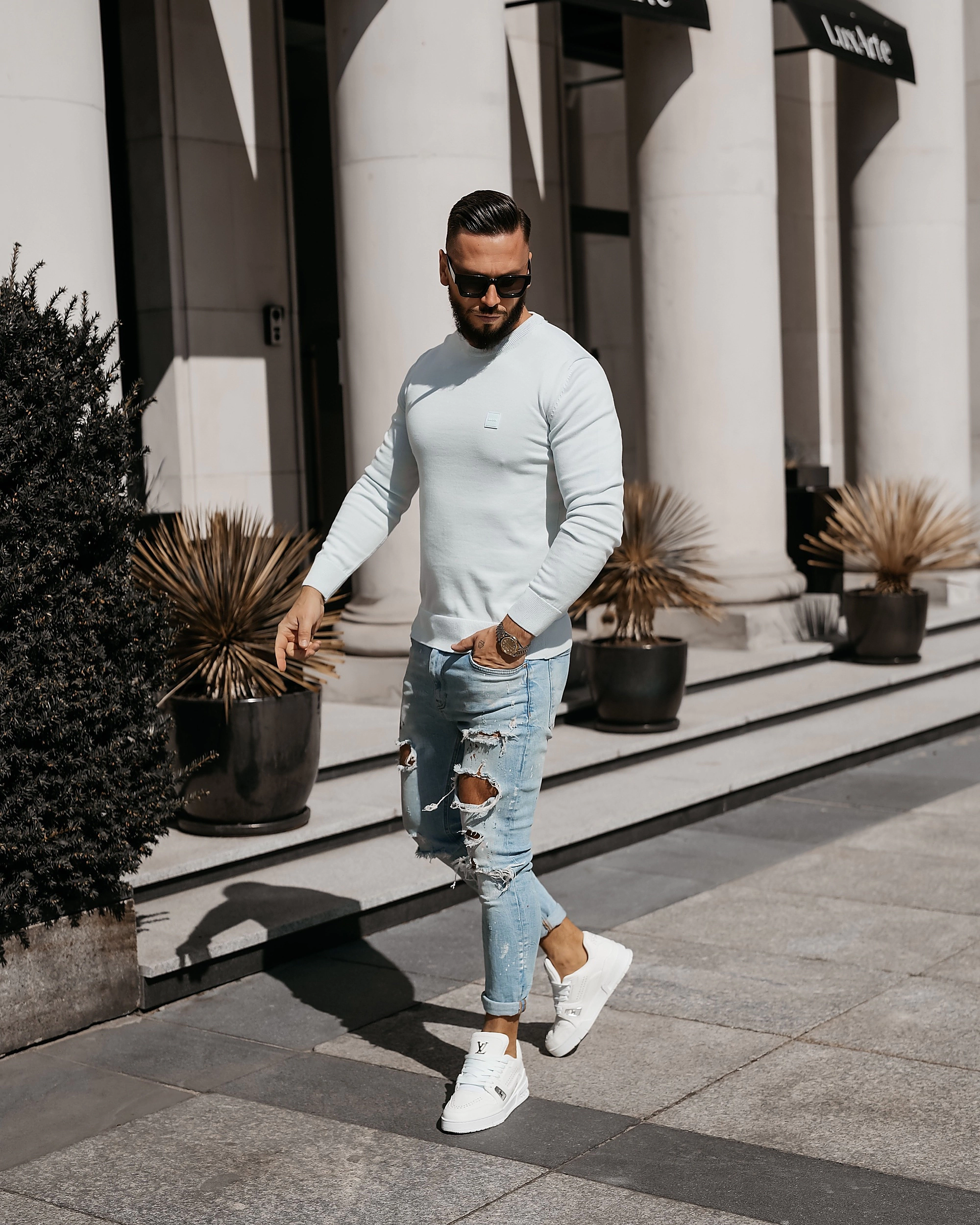 OLAVOGA Herren Pullover ALAVOS - Blau