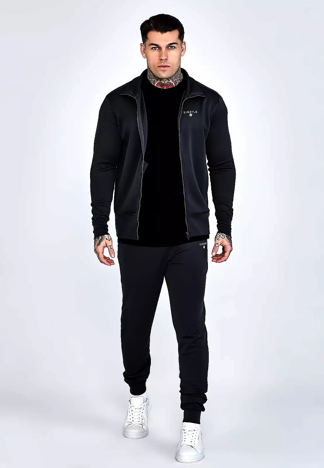 SIKSILK POLY TRACK Herren Sweathose 26903 - Grau