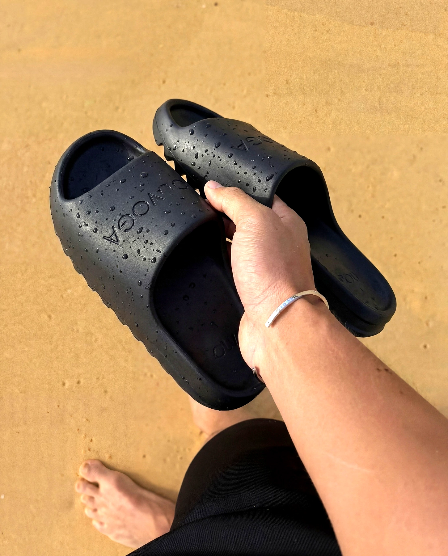 OLAVOGA Men SLIP Pánské žabky - Black