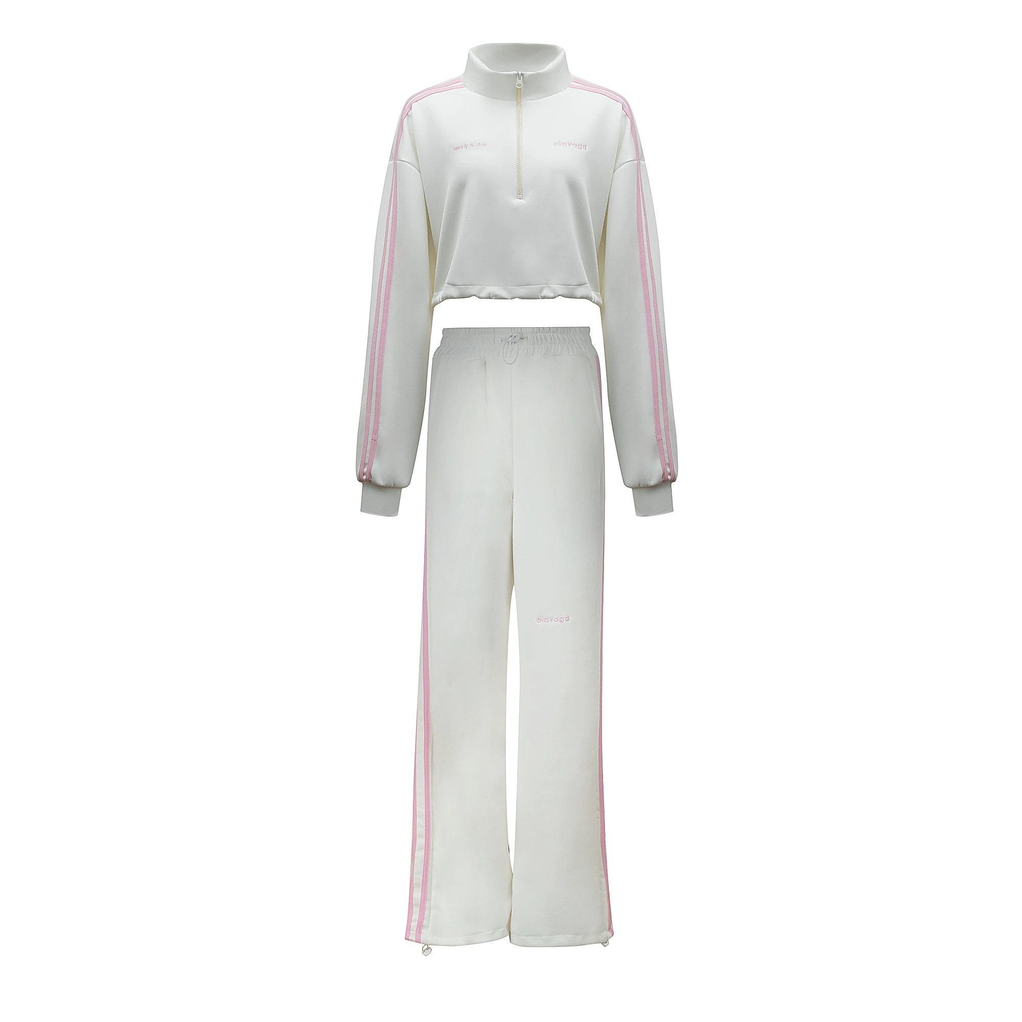 OLAVOGA FINE FORM zip collar set - Écru