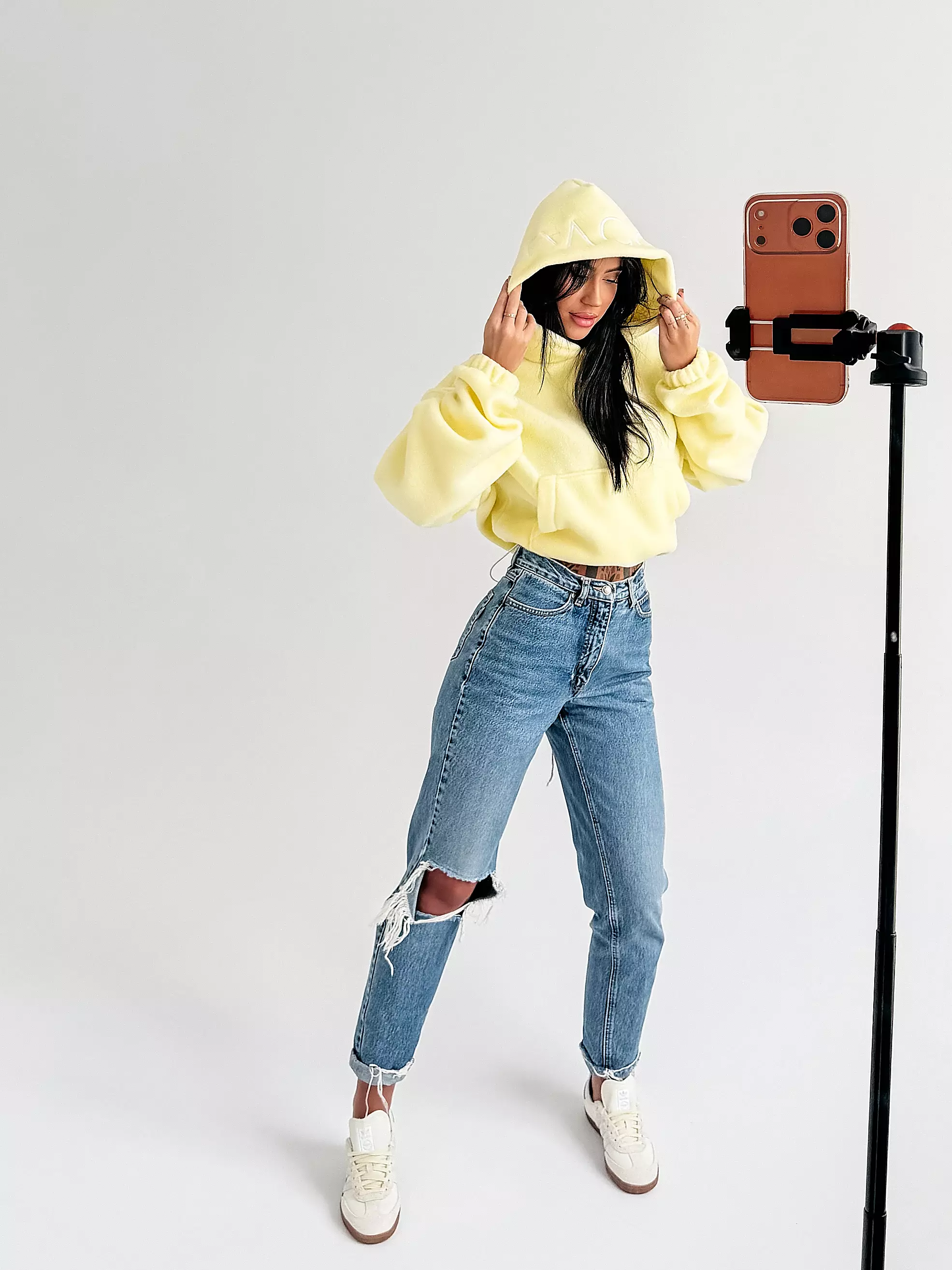 OLAVOGA MERIDIAN Damen Sweatshirt - Gelb