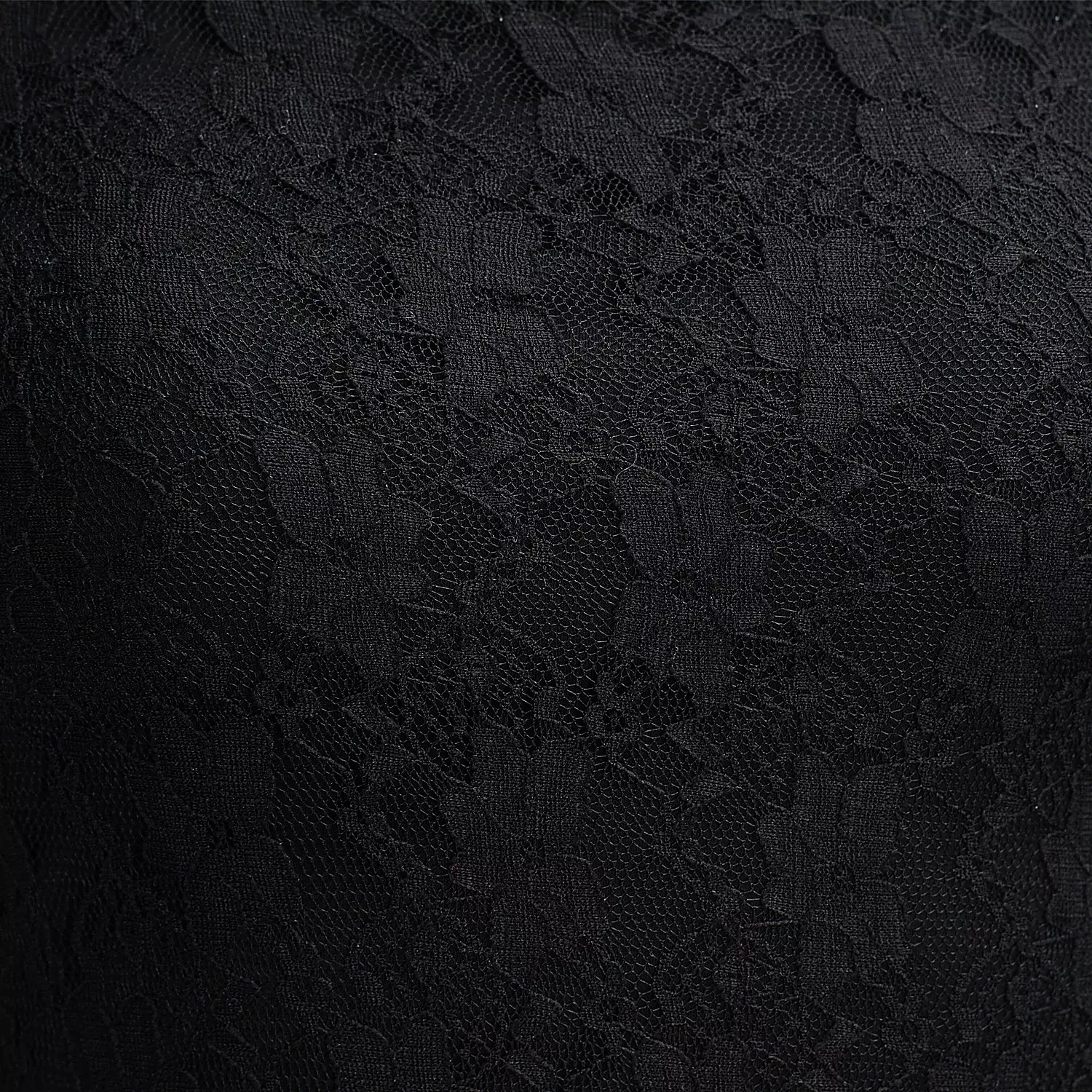 Krajkové maxi šaty OLAVOGA DARK SPICE - černé