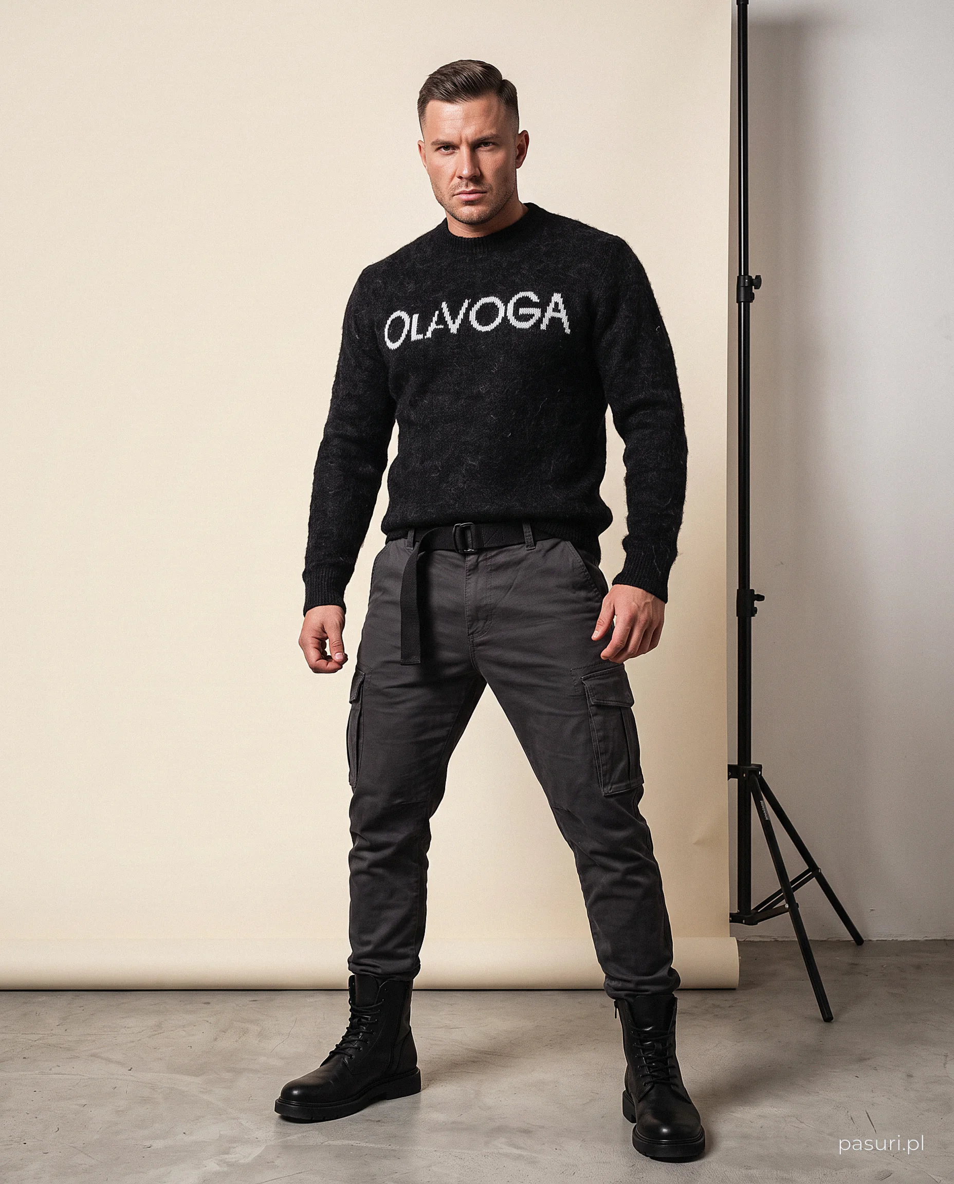 Men's jumper OLAVOGA Men VILA MEN - Black
