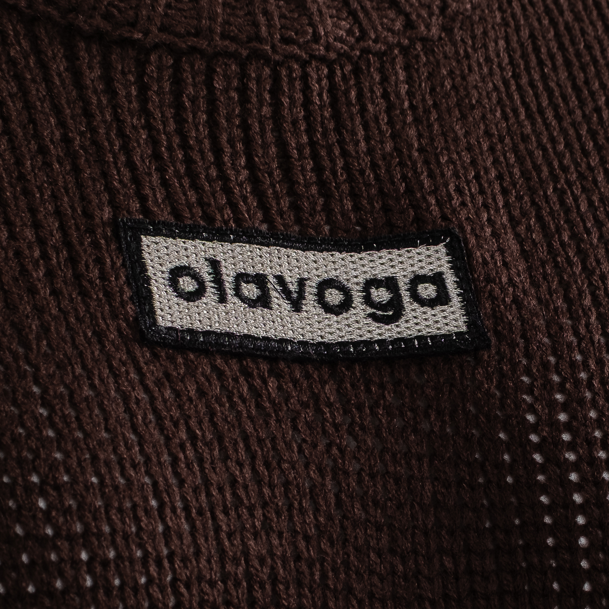 Sweter damski klasyczny OLAVOGA MOSSI - Brąz