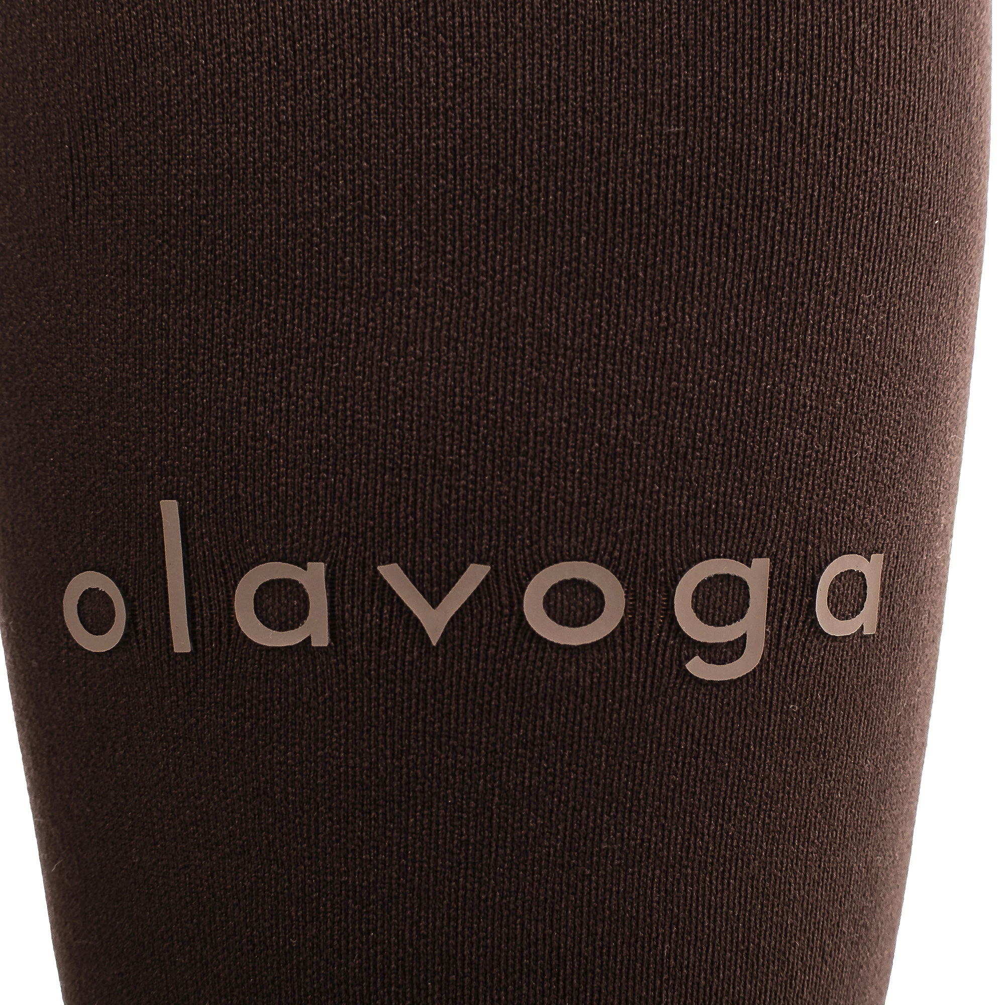 Legginsy damskie ocieplane OLAVOGA NEBULA - Ciemny brąz