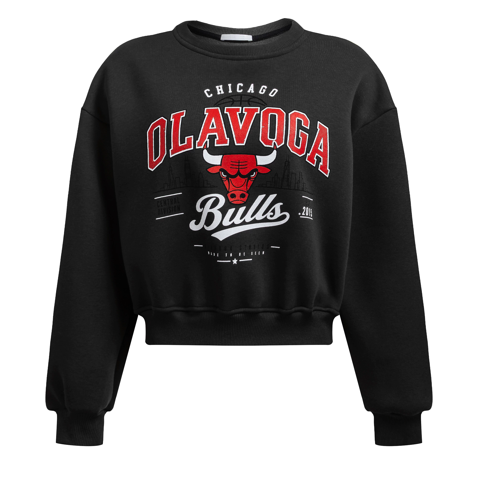 Dámská mikina Chicago Bulls OLAVOGA FLANO – černá