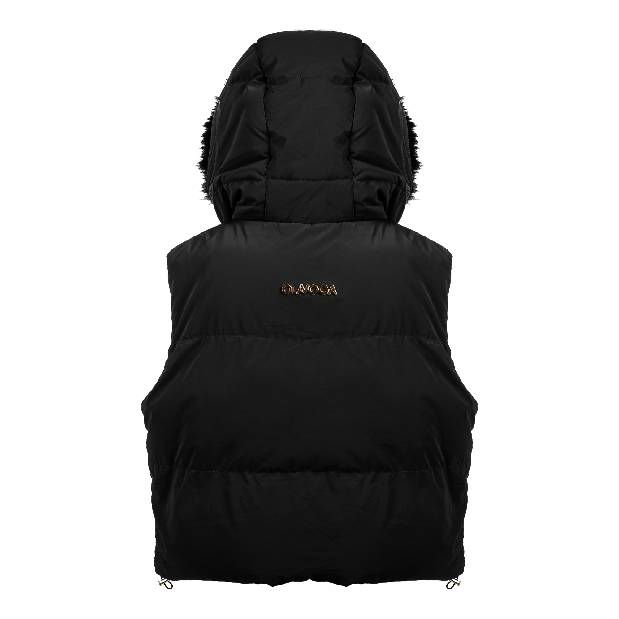 Damen-Kapuzenweste OLAVOGA SIERY - Schwarz