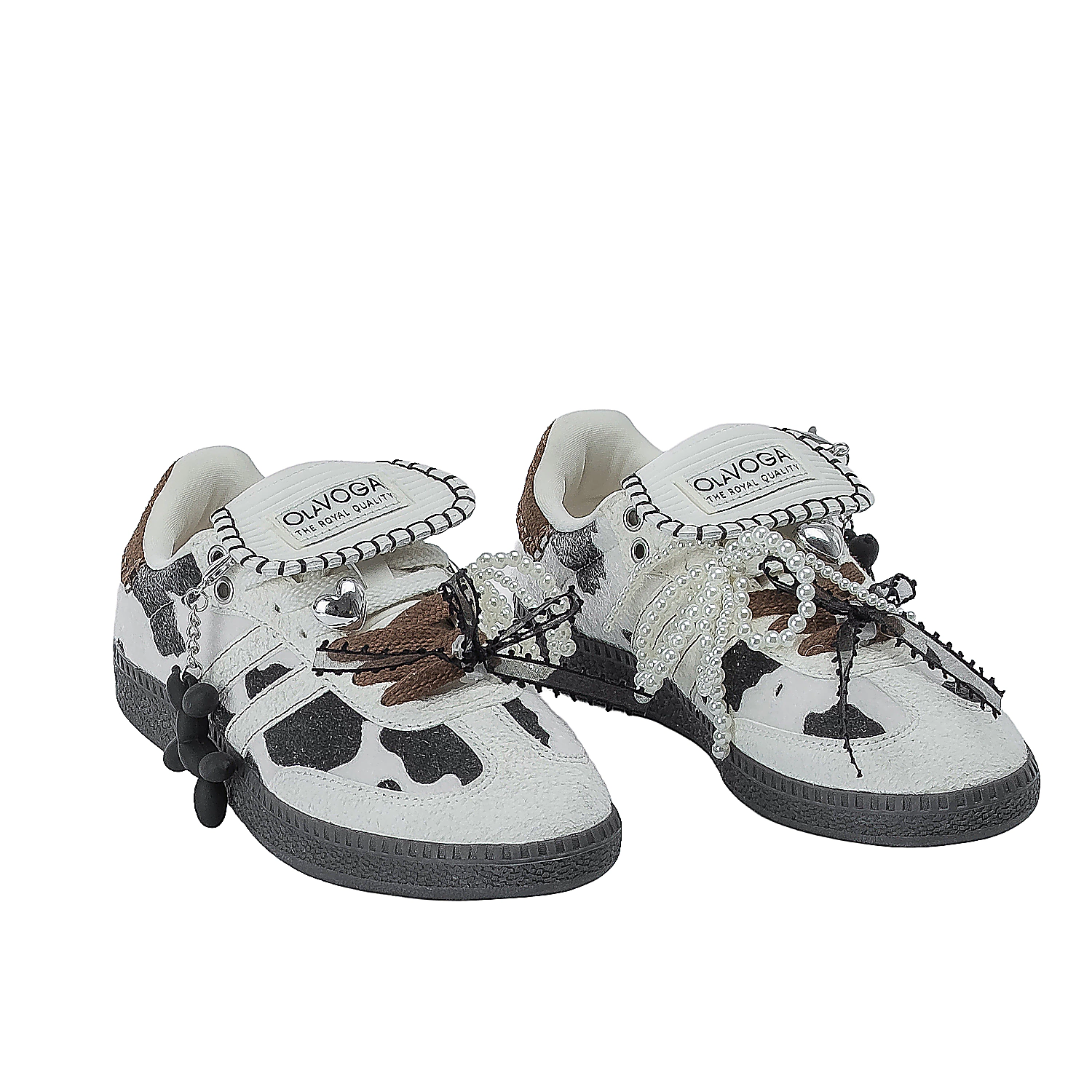 Buty damskie OLAVOGA ANATY - Brązowy + Czarny