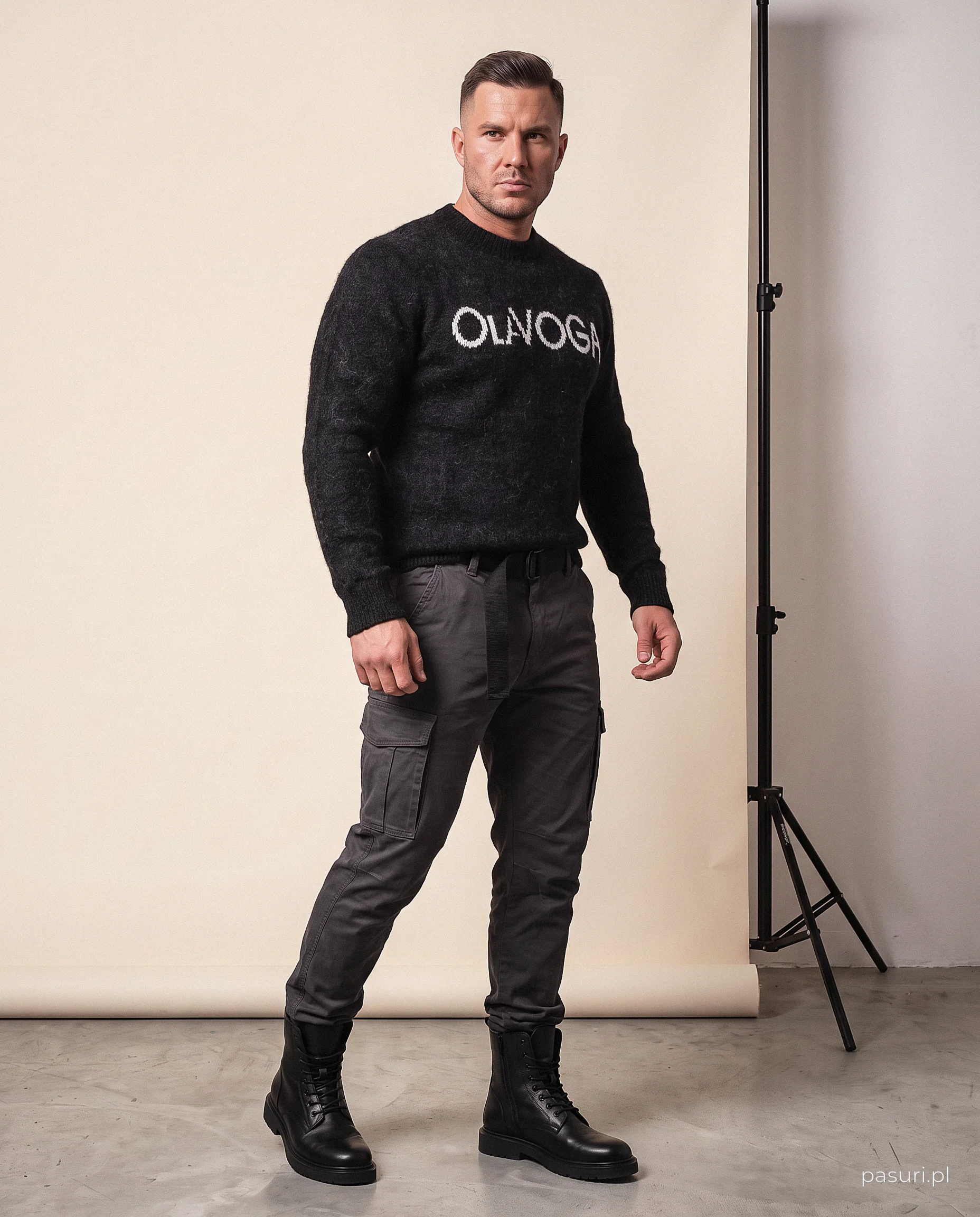 Men's jumper OLAVOGA Men VILA MEN - Black