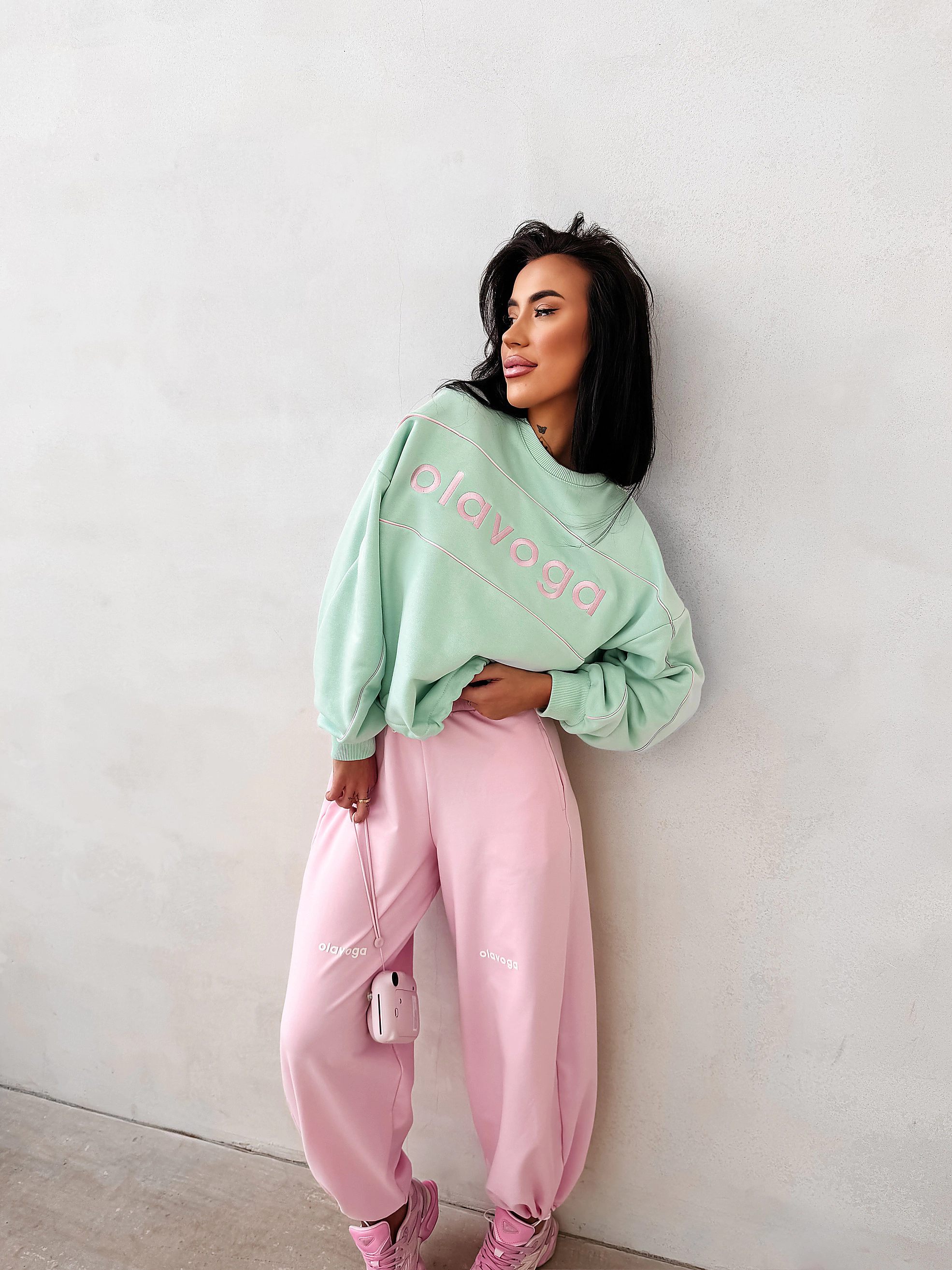 Dámska oversize mikina OLAVOGA MELLOW - Mint