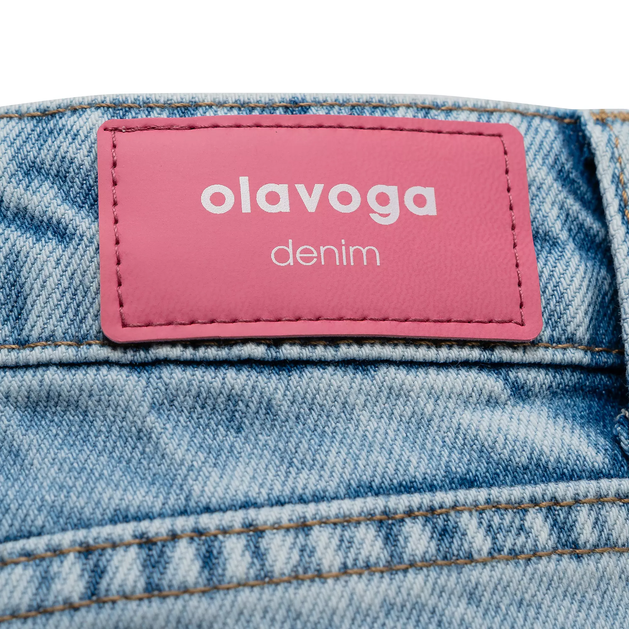 OLAVOGA CELABU women's denim trousers - Blue