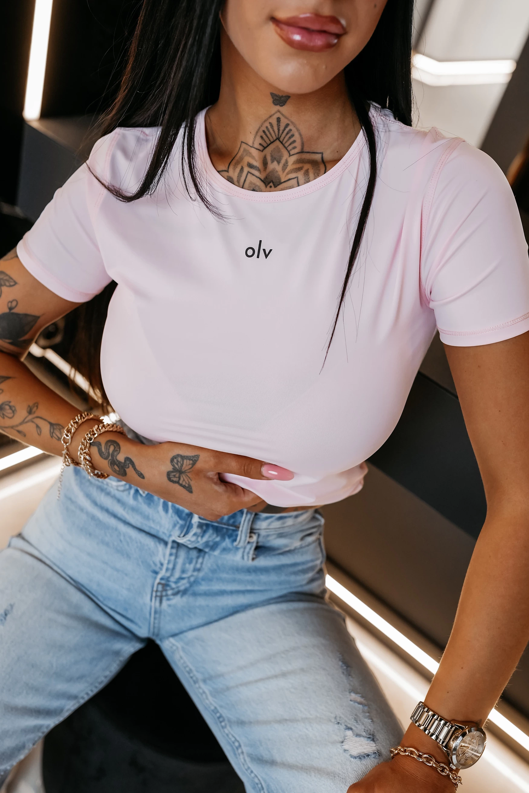 OLAVOGA BASTU women's T-shirt - Pink