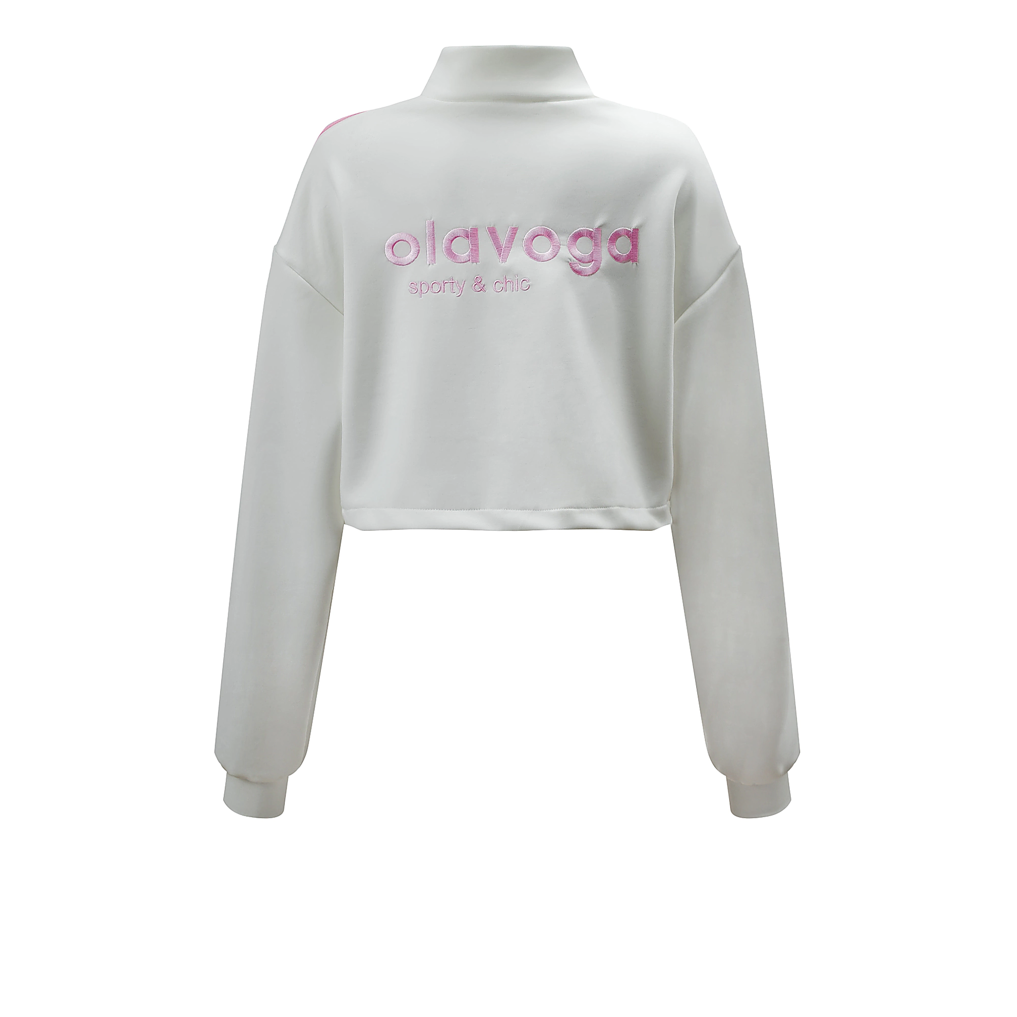 OLAVOGA FINE FORM zip collar set - Écru