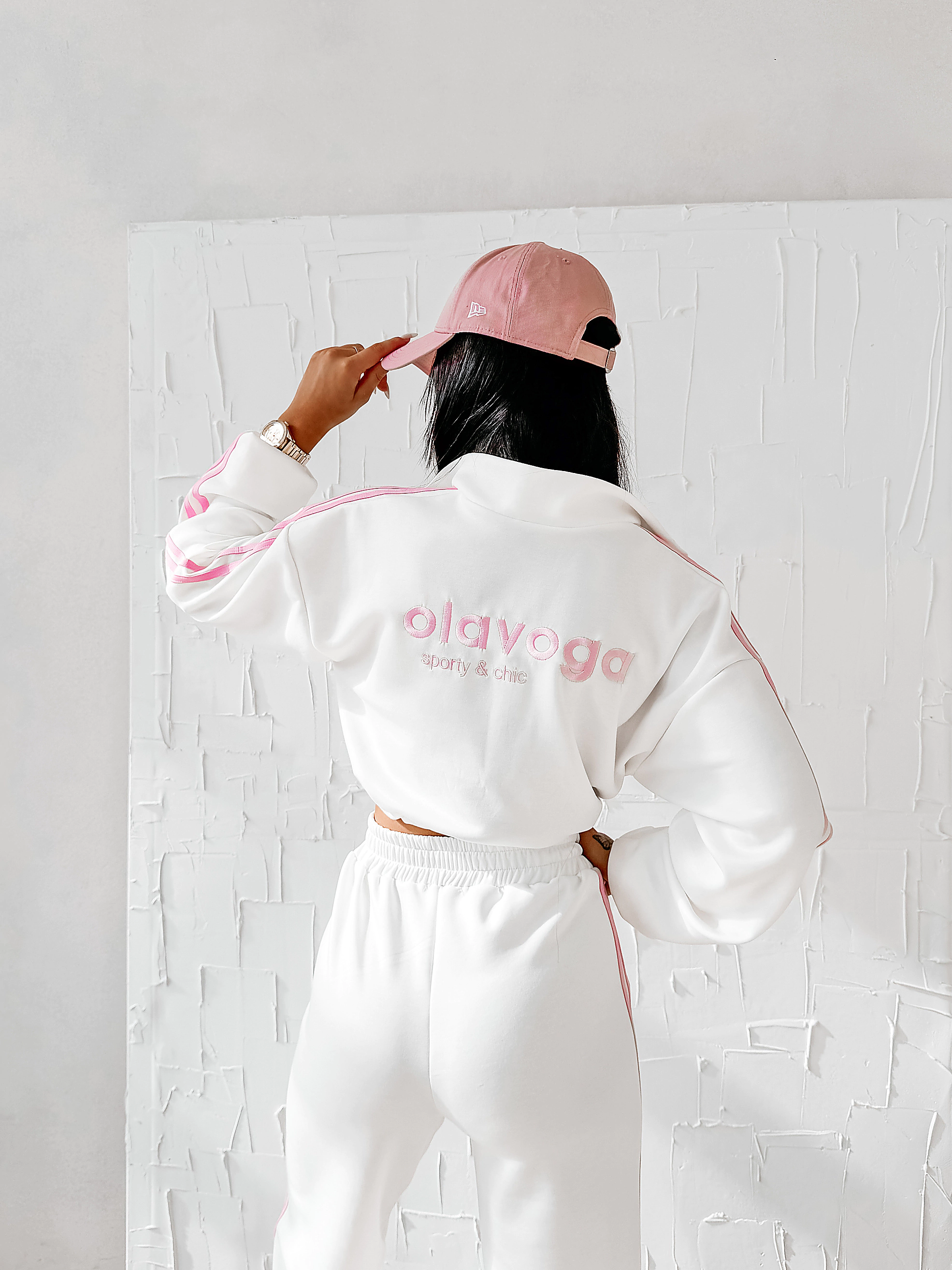 OLAVOGA FINE FORM zip collar set - Écru
