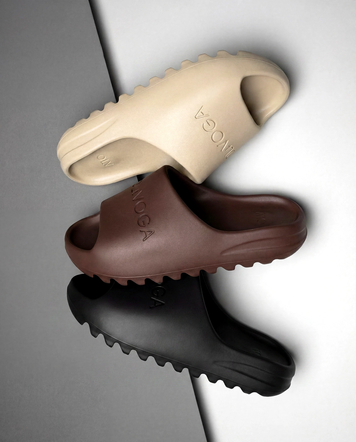 OLAVOGA Pánské žabky SLIP Pánské žabky - Beige