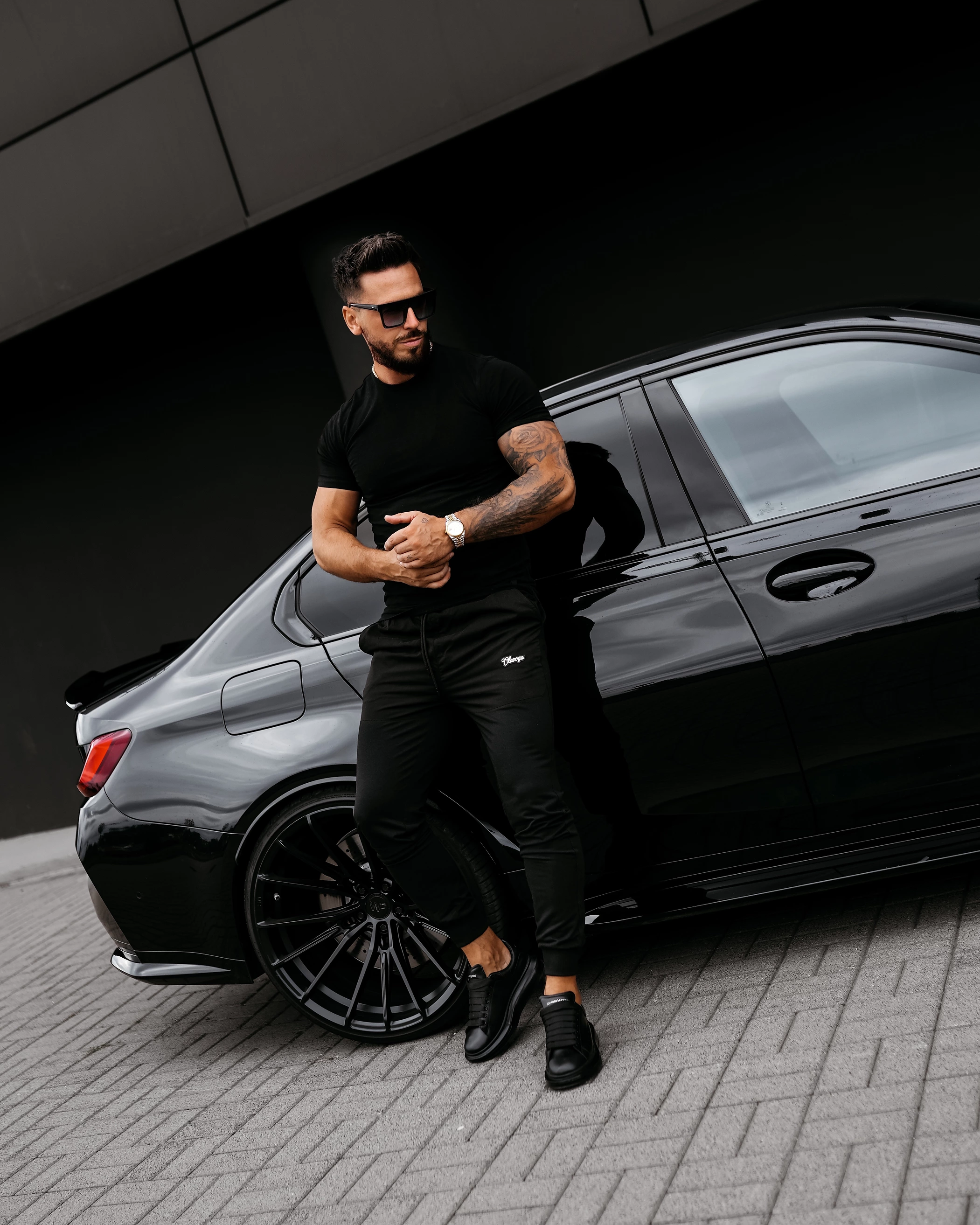 Pánské teplákové kalhoty OLAVOGA Men LOCKERY – černé