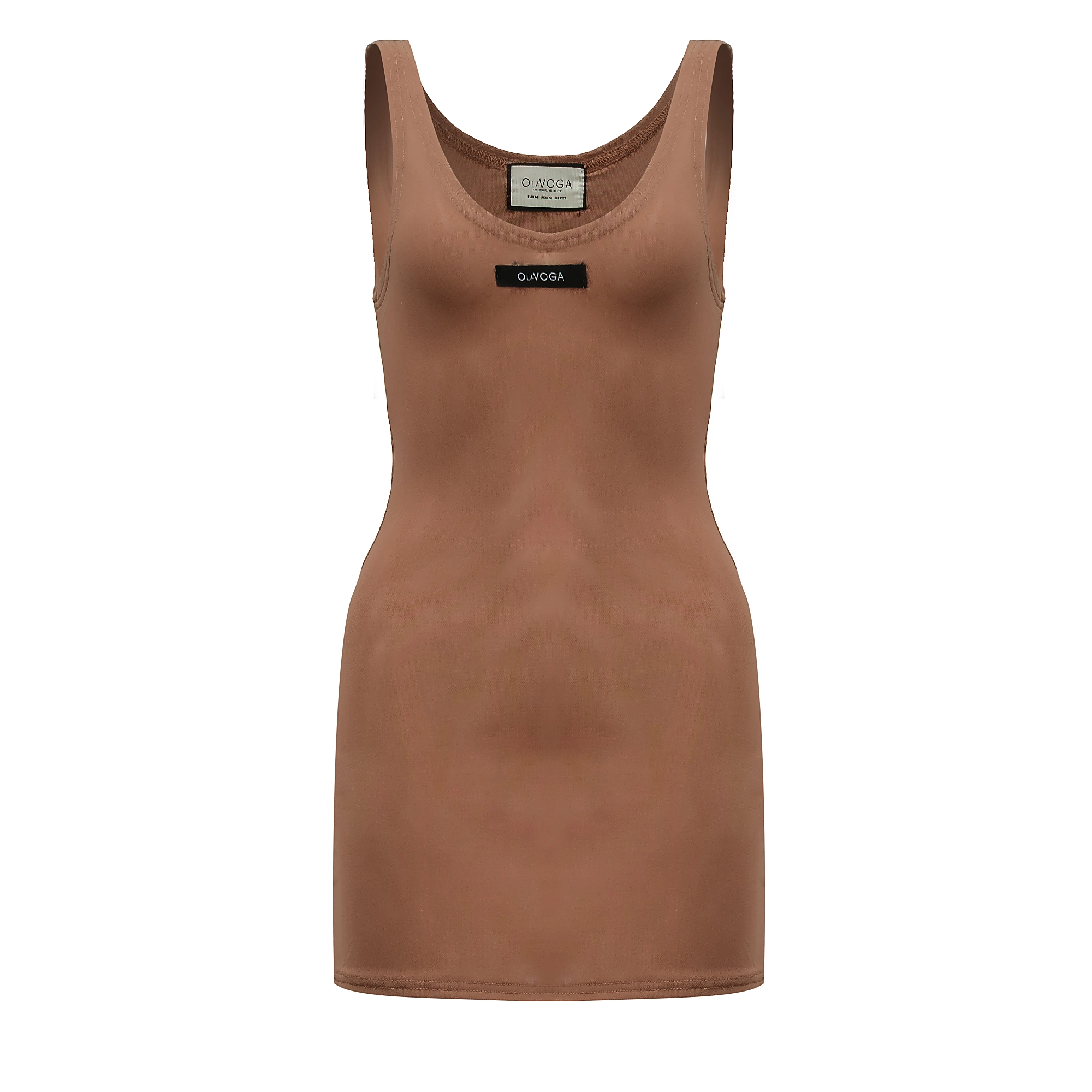 OLAVOGA DRASY Damenkleid im Lagenlook - Beige