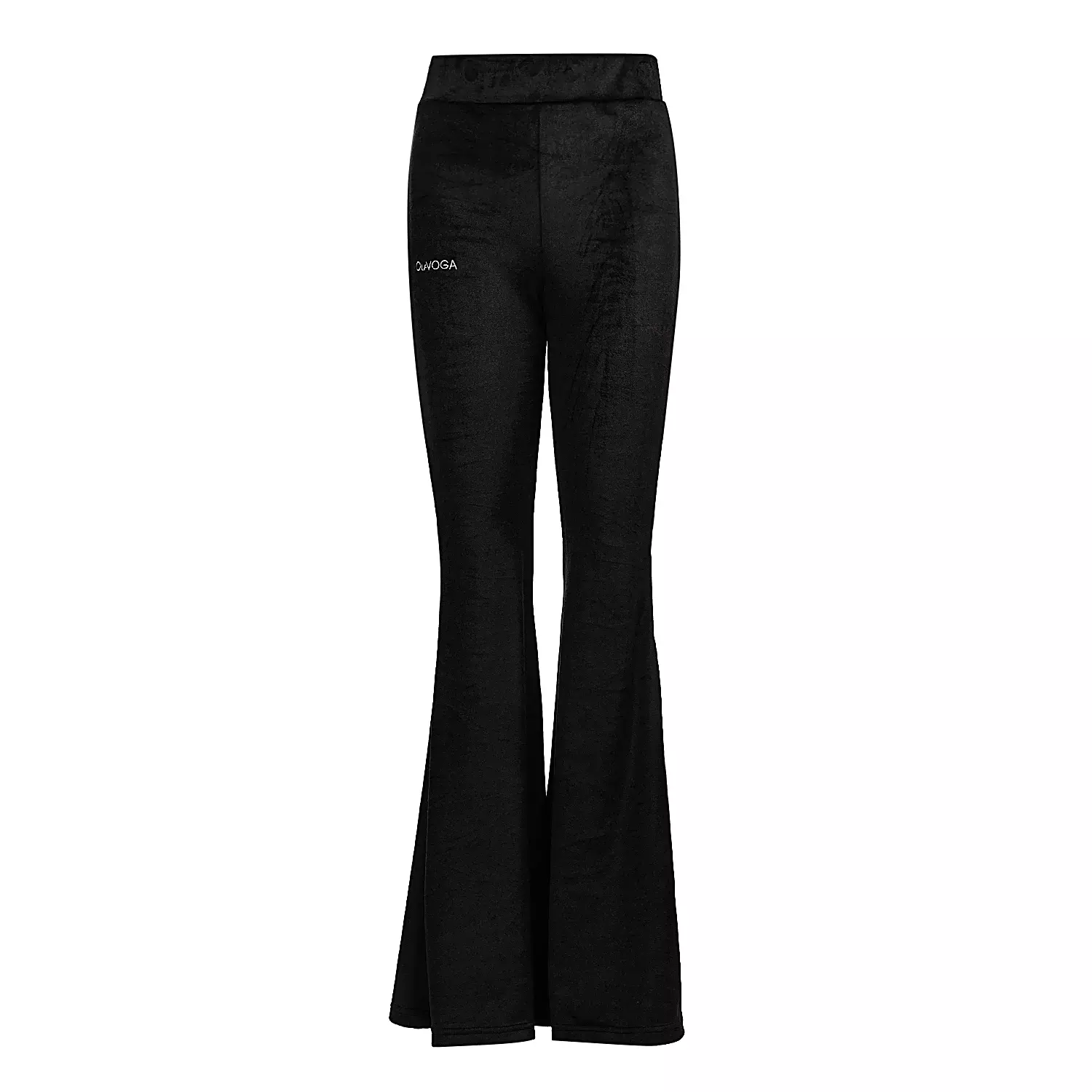 Ladies' casual velour set OLAVOGA VELVET WOOD - Black