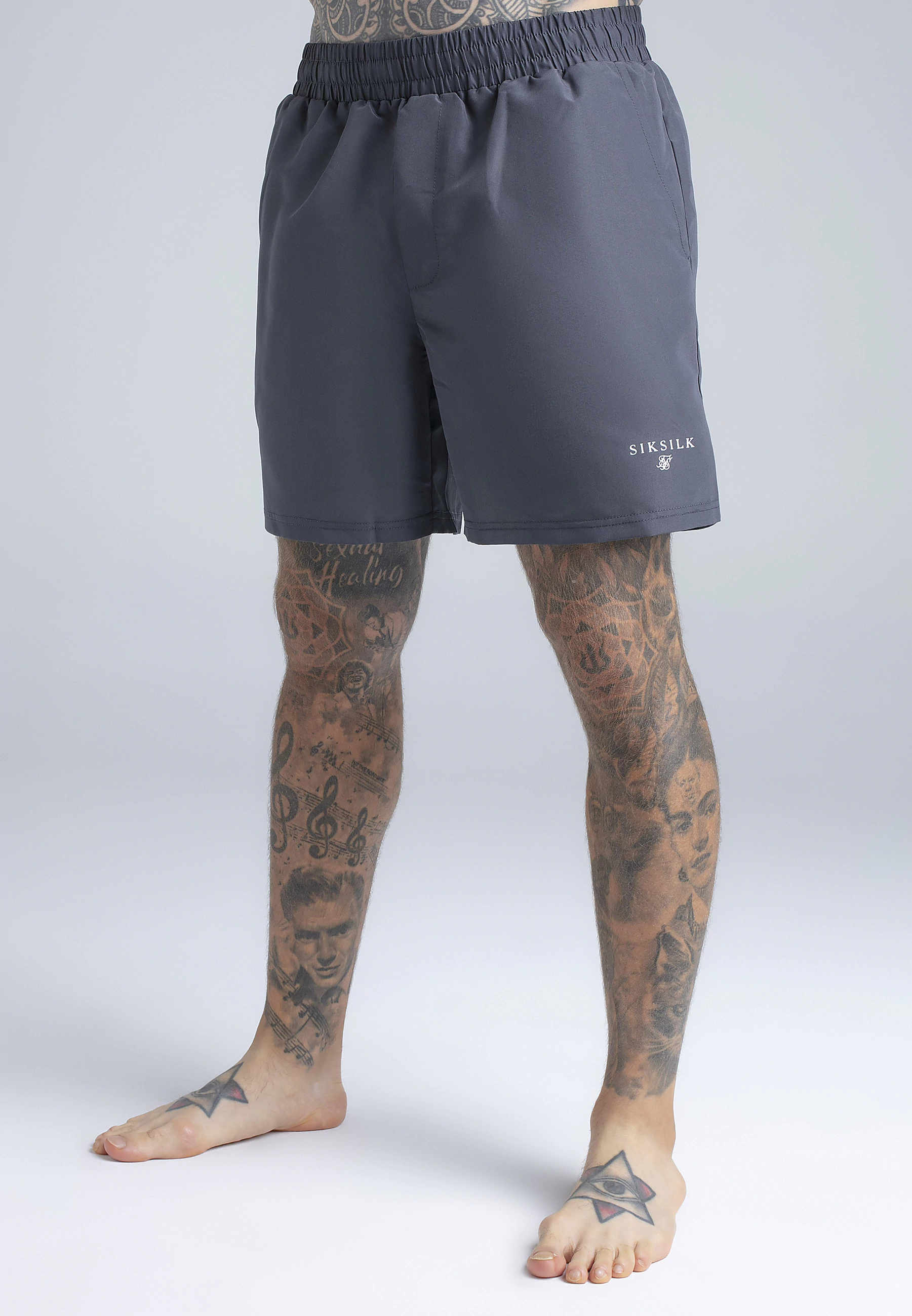 SIKSILK men's swim shorts 28881 - Grey