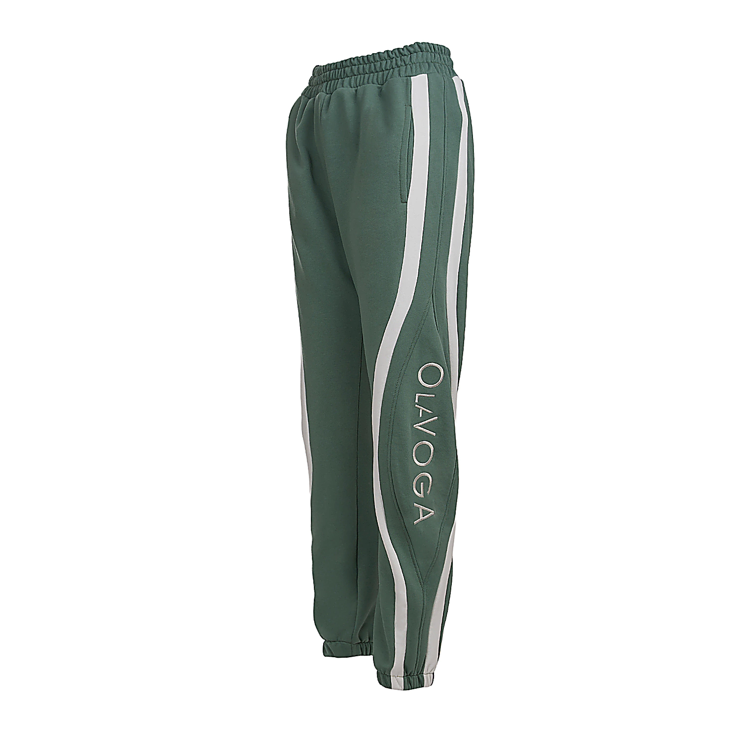 Damenhose mit OLAVOGA FIKOR-Streifen - Grün