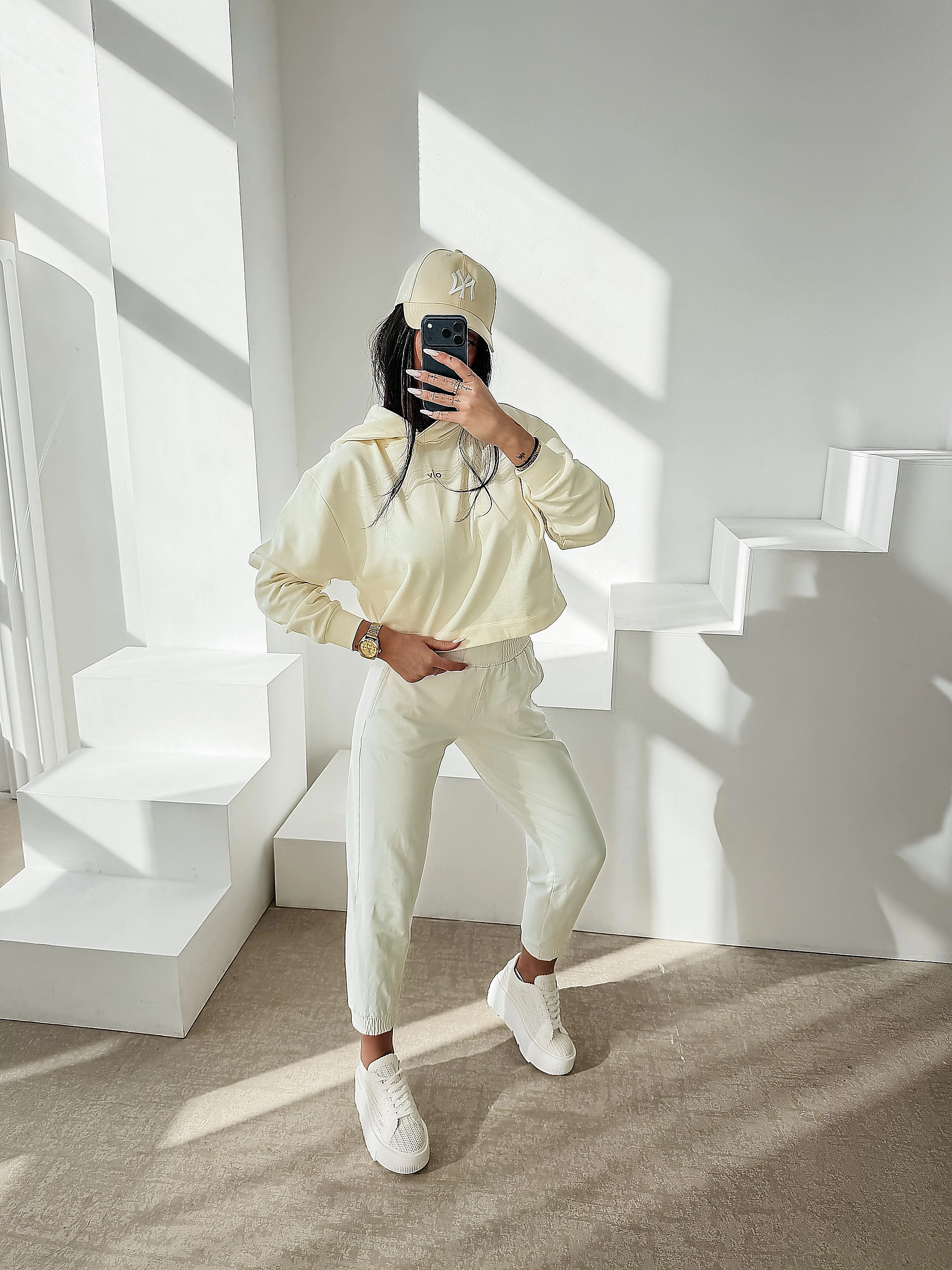 OLAVOGA APERIO women's hoodie - Écru