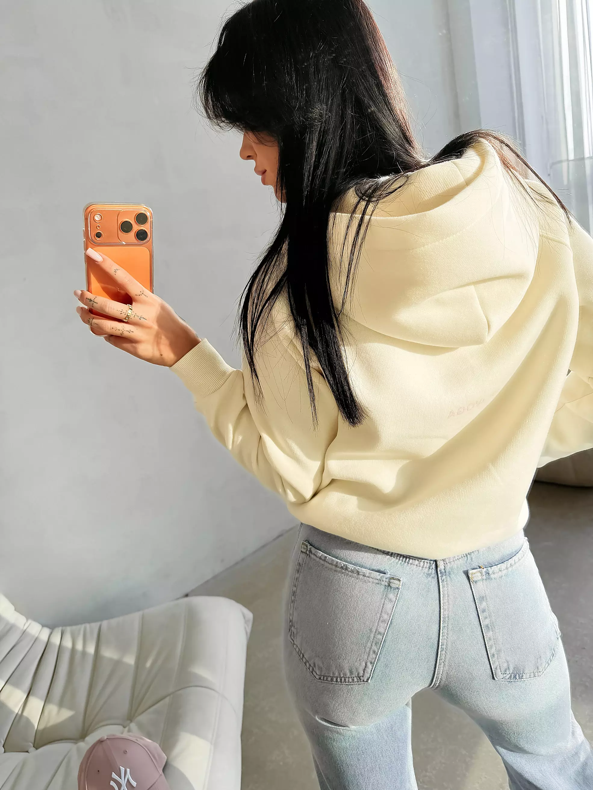 Bluza damska casual OLAVOGA IRIS - Écru