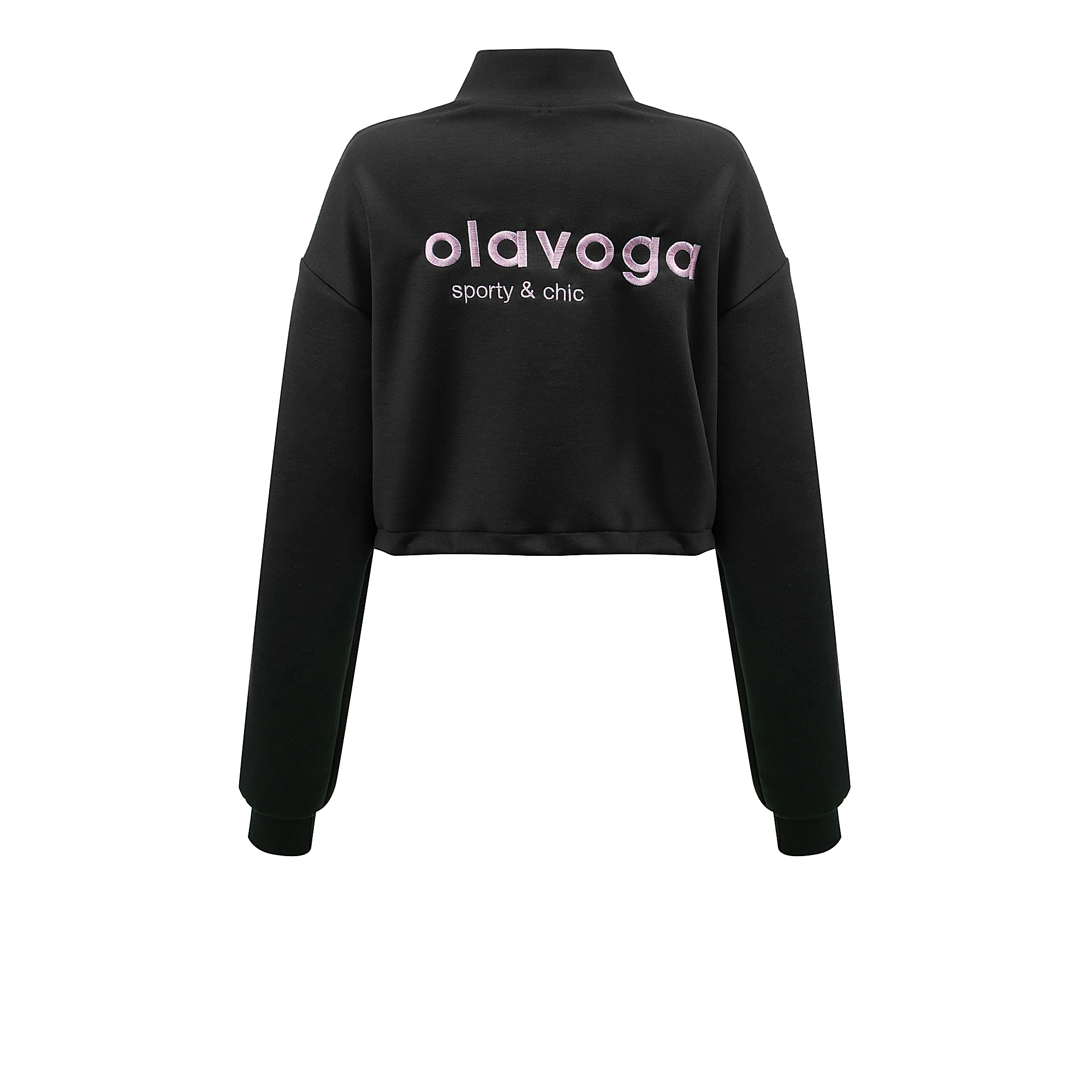 OLAVOGA FINE FORM zip-up collar set - Black
