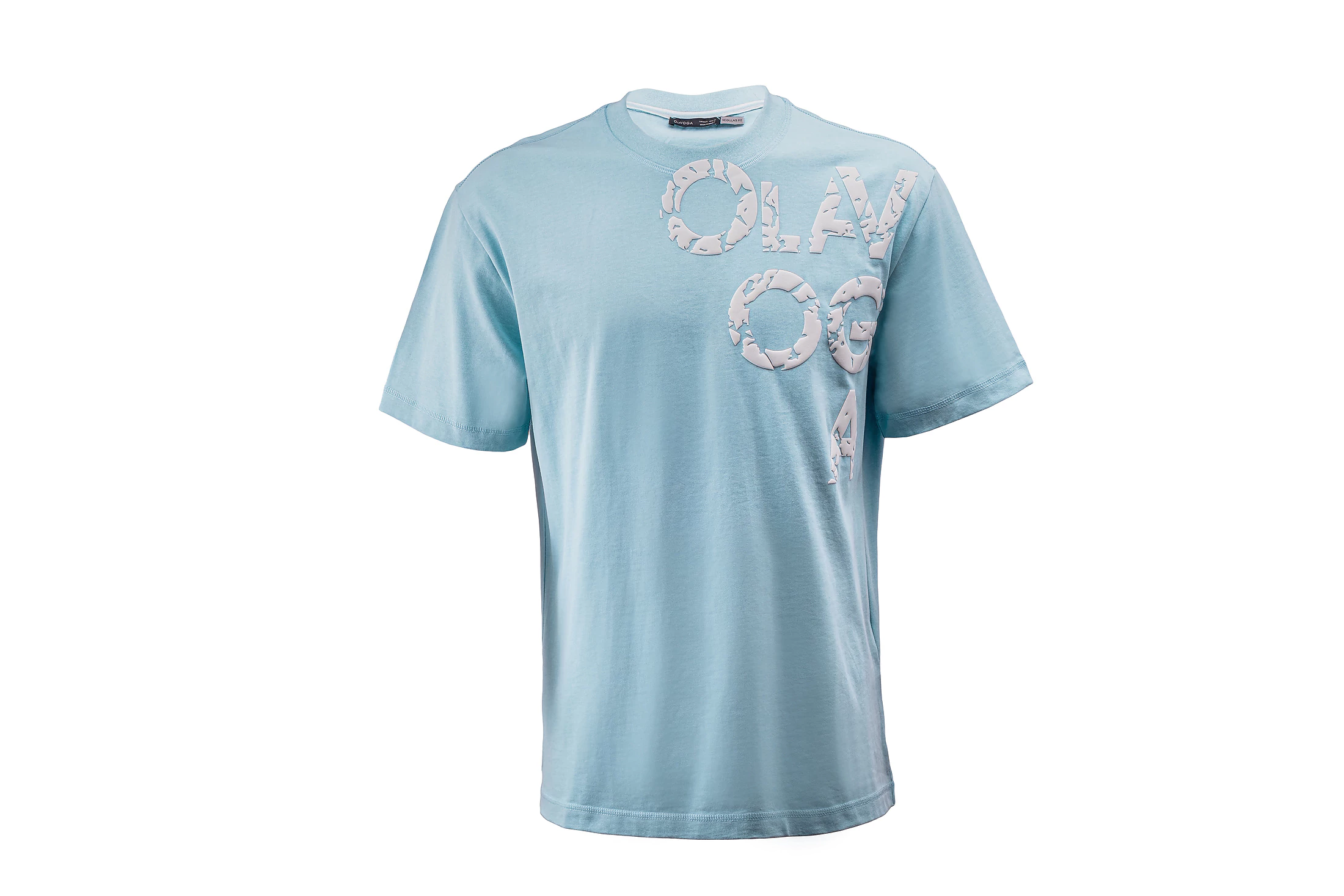 T-shirt męski OLAVOGA Men MALOR - Błękitny