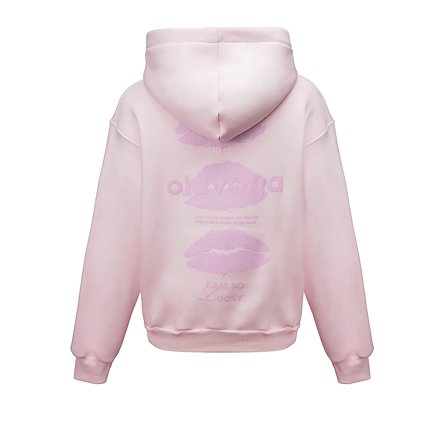 OLAVOGA LUCKY MINDSET Damen-Kapuzenpullover - Rosa