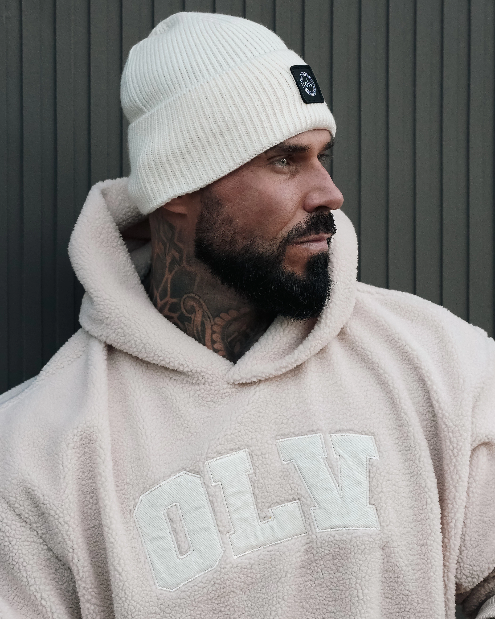 Bluza z kapturem OLAVOGA OROFIOU - Beż