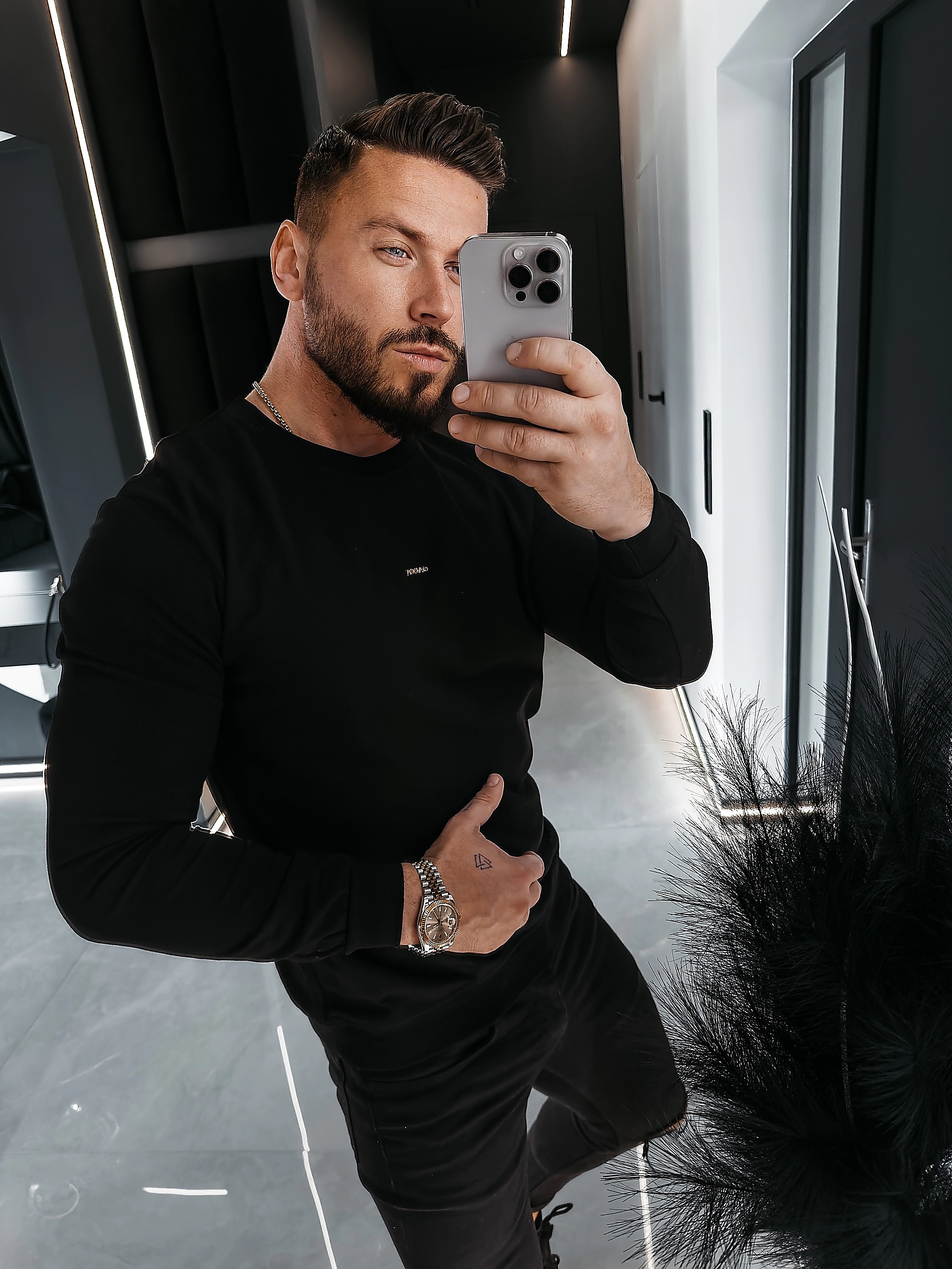Bluza męska OLAVOGA Men TENGO - Czarny