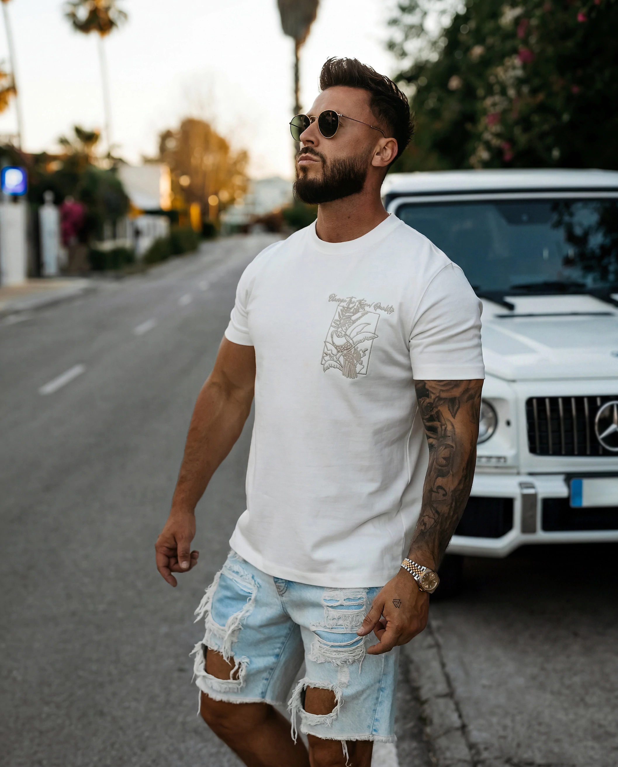 OLAVOGA Men LUXVEENCE T-shirt - Écru