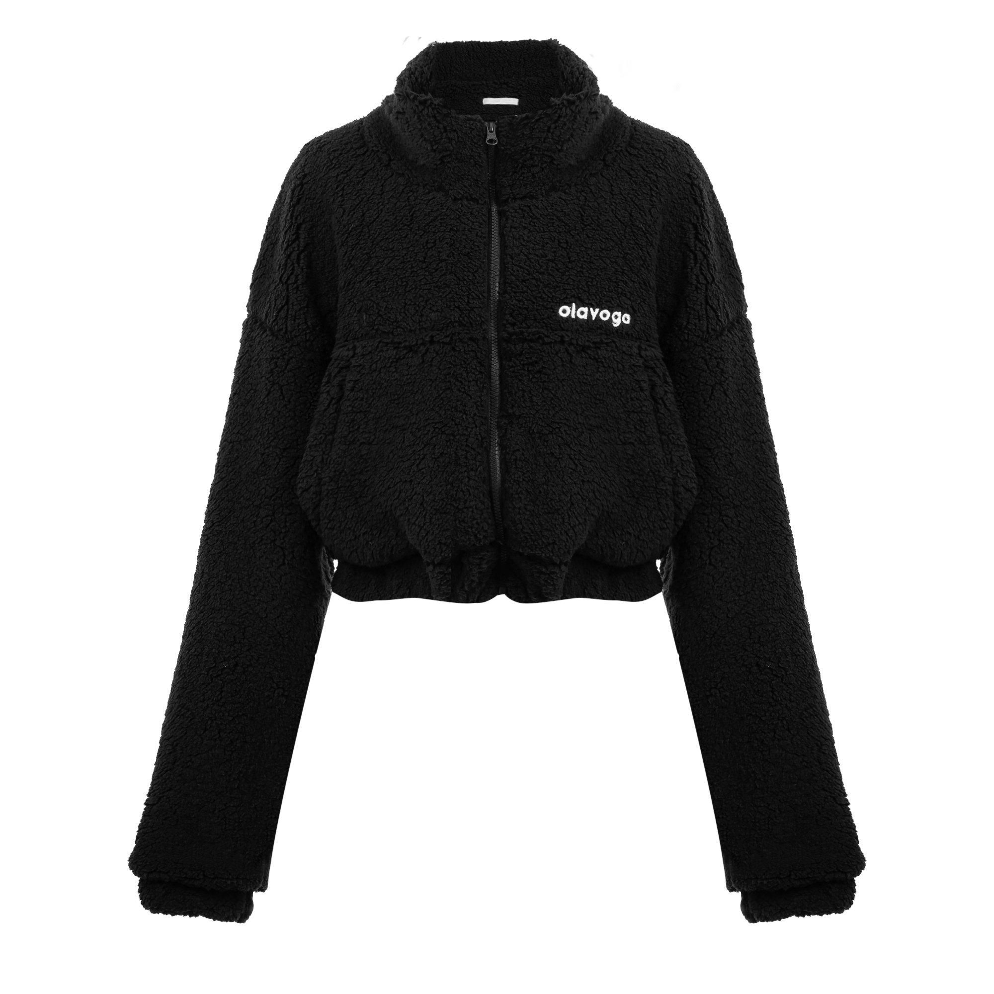 Bluza damska teddy OLAVOGA KEEP - Czarny
