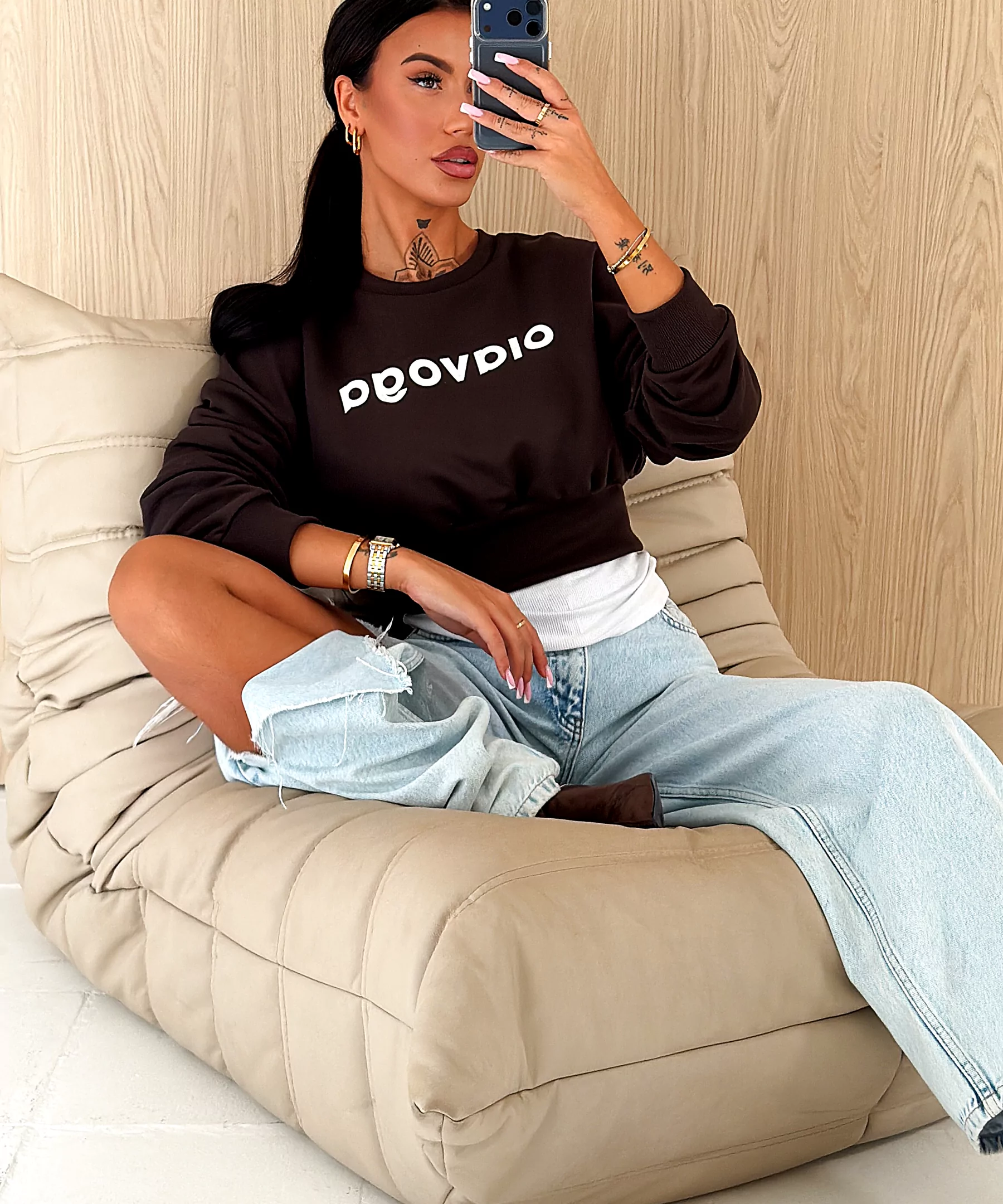 Dámská mikina OLAVOGA FRESH – hnědá
